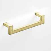 Colonial Bronze Series 669 4" Rectangular L-Shaped Cabinet Pull With Center Cutout Distressed Antique Brass / 4"