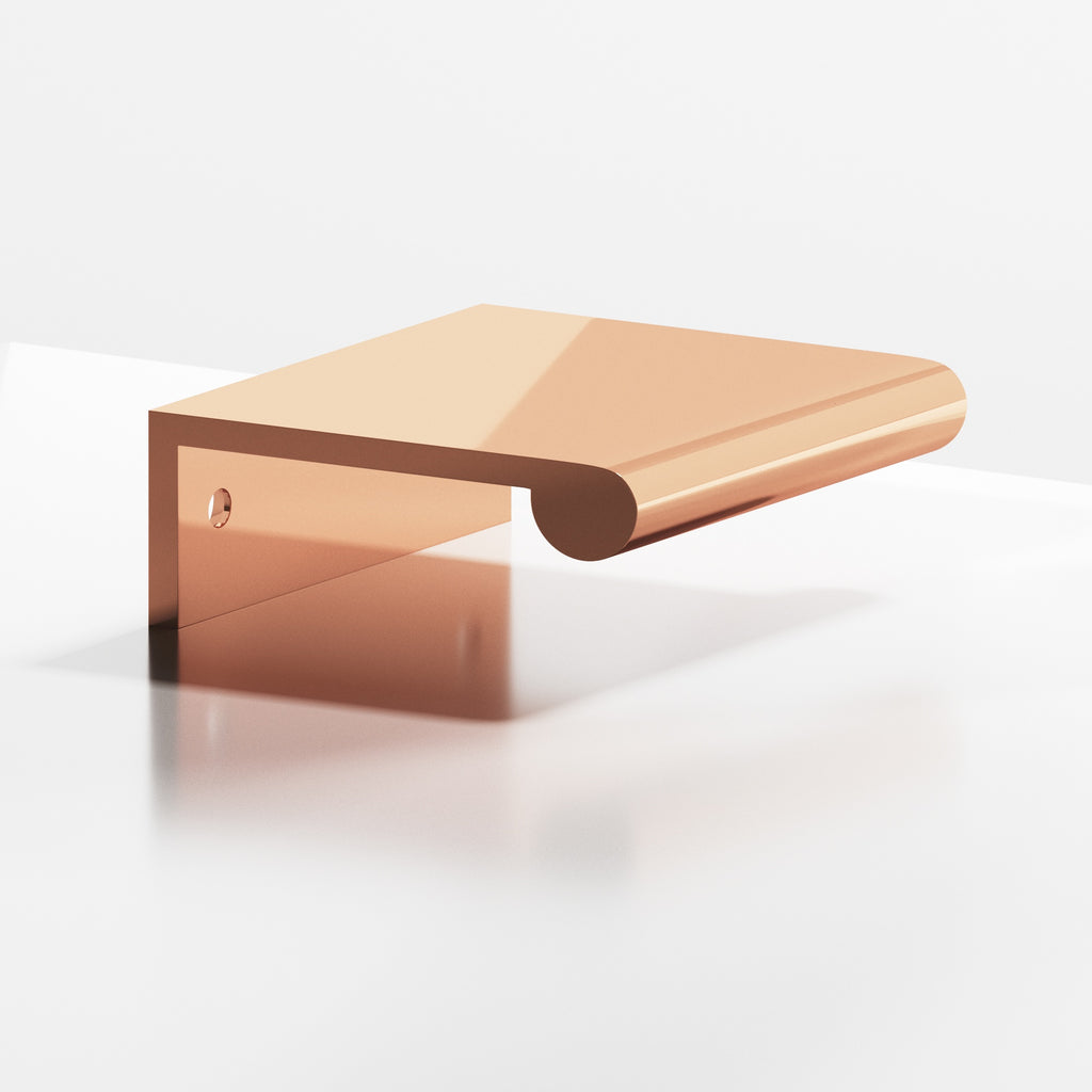 Colonial Bronze Series 700 28" Edge Pull With Fully-Rounded Lip Polished Copper / 28"