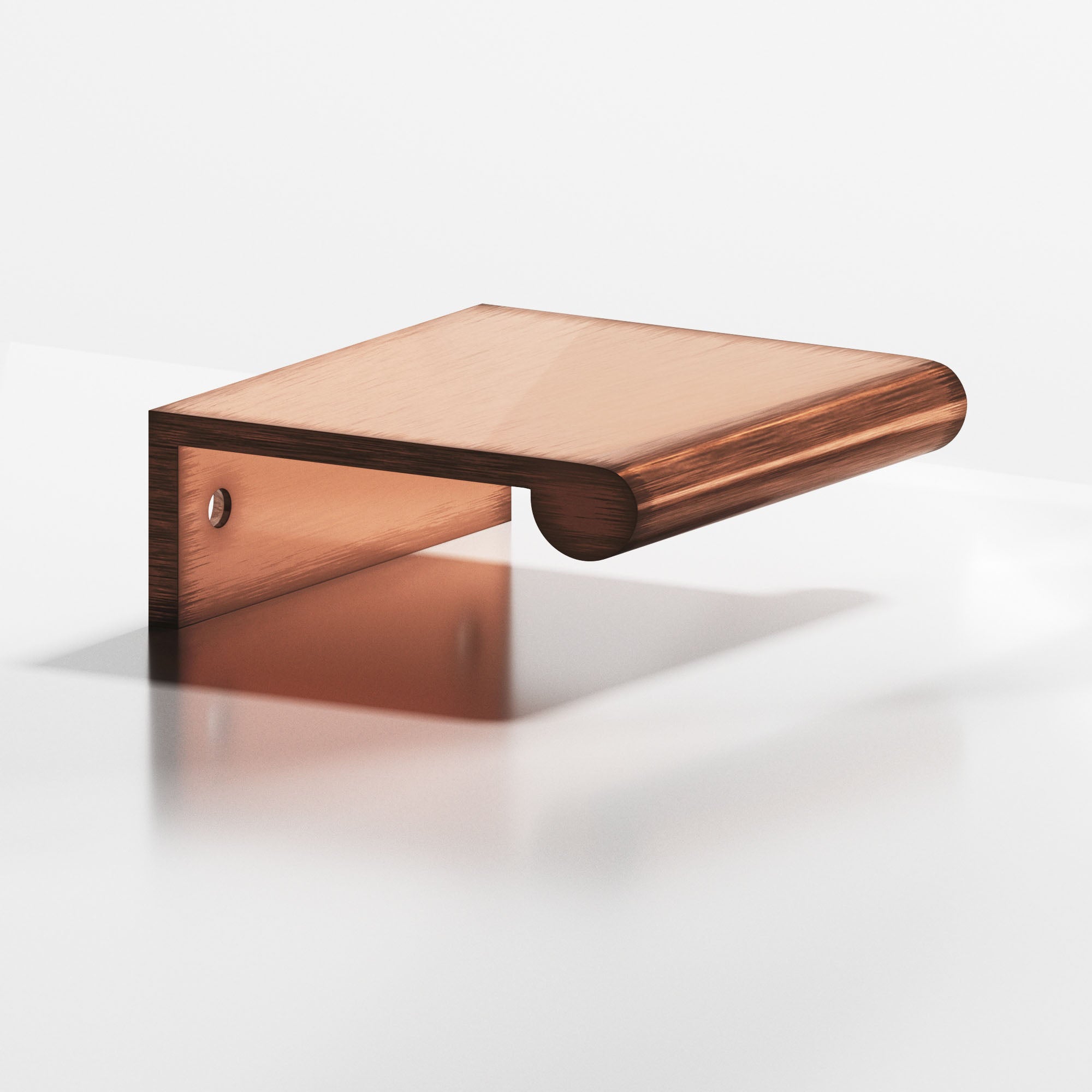 Colonial Bronze Series 700 3" Edge Pull With Fully-Rounded Lip Antique Copper / 3"