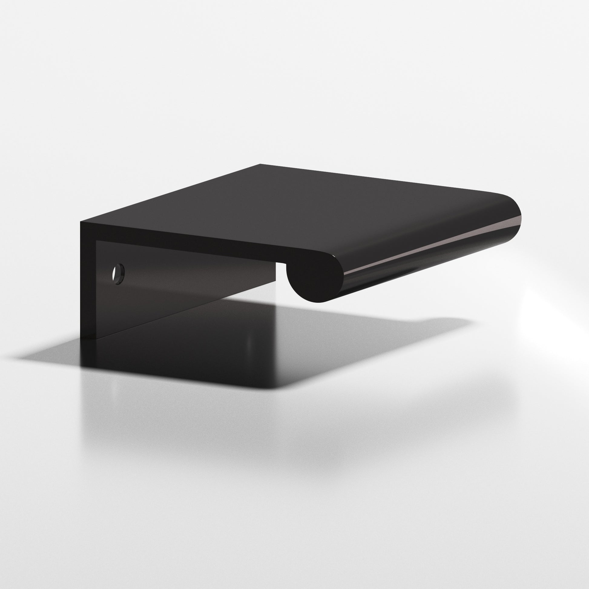 Colonial Bronze Series 700 10" Edge Pull With Fully-Rounded Lip Satin Black / 10"