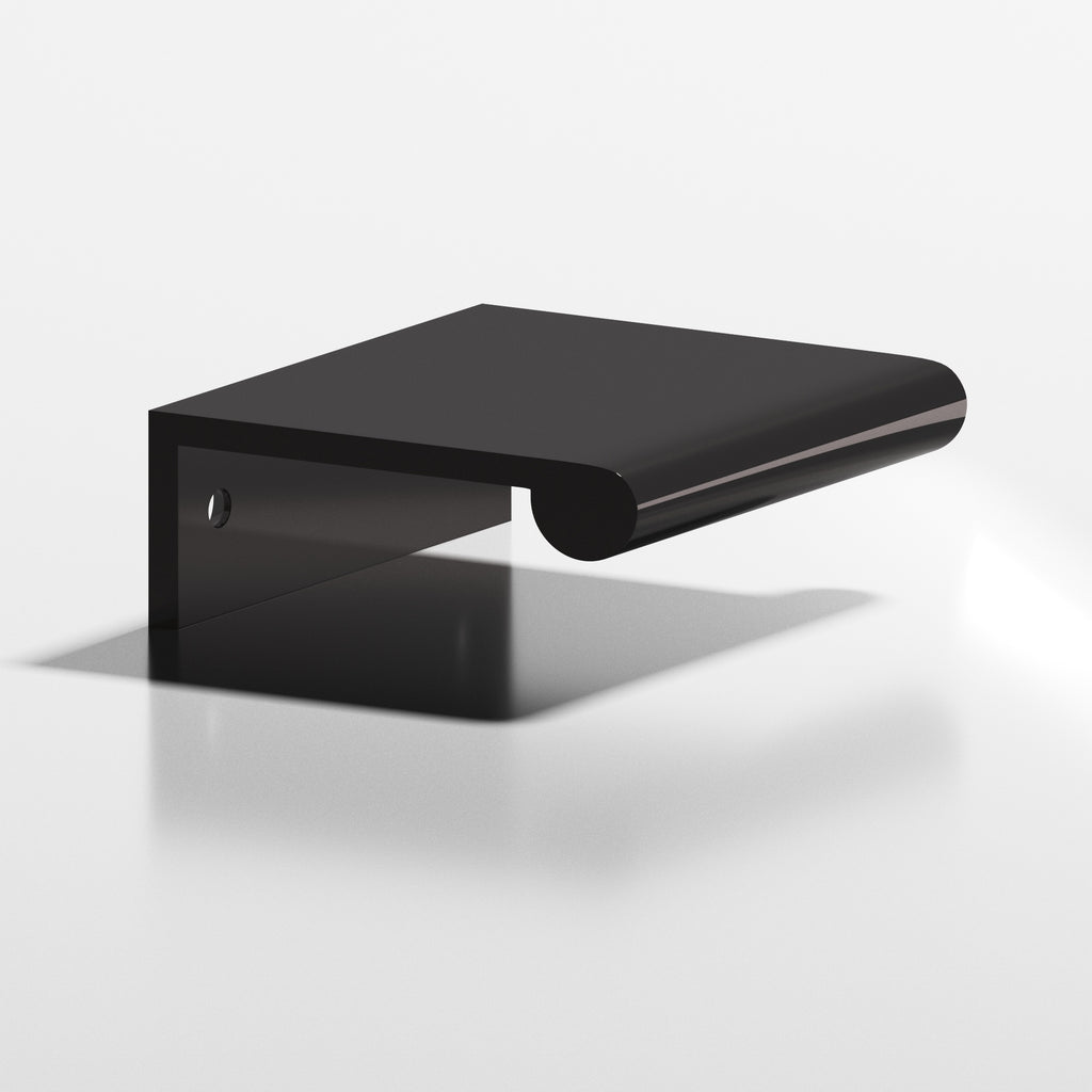 Colonial Bronze Series 700 3" Edge Pull With Fully-Rounded Lip Satin Black / 3"