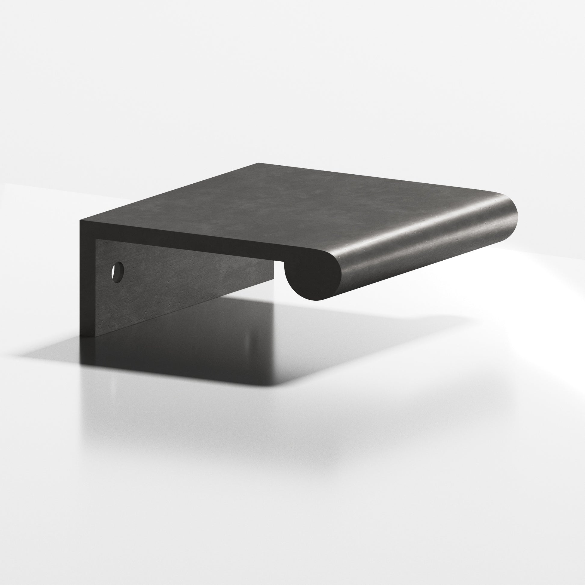 Colonial Bronze Series 700 5" Edge Pull With Fully-Rounded Lip Distressed Satin Black / 5"