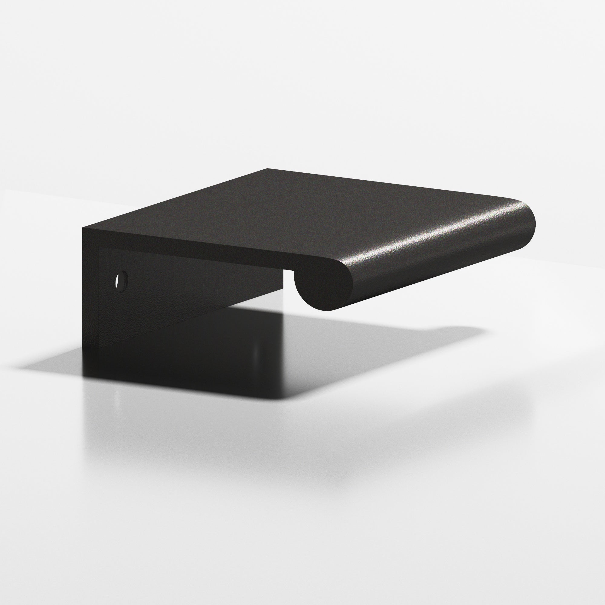 Colonial Bronze Series 700 24" Edge Pull With Fully-Rounded Lip Frost Black™ / 24"