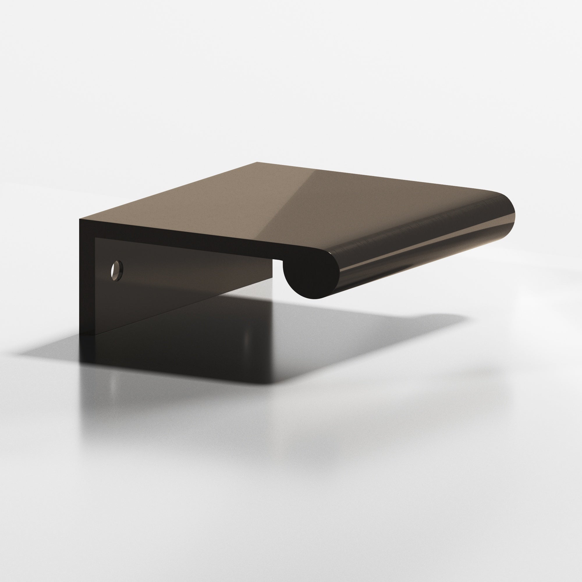 Colonial Bronze Series 700 8" Edge Pull With Fully-Rounded Lip Dark Statuary Bronze / 8"