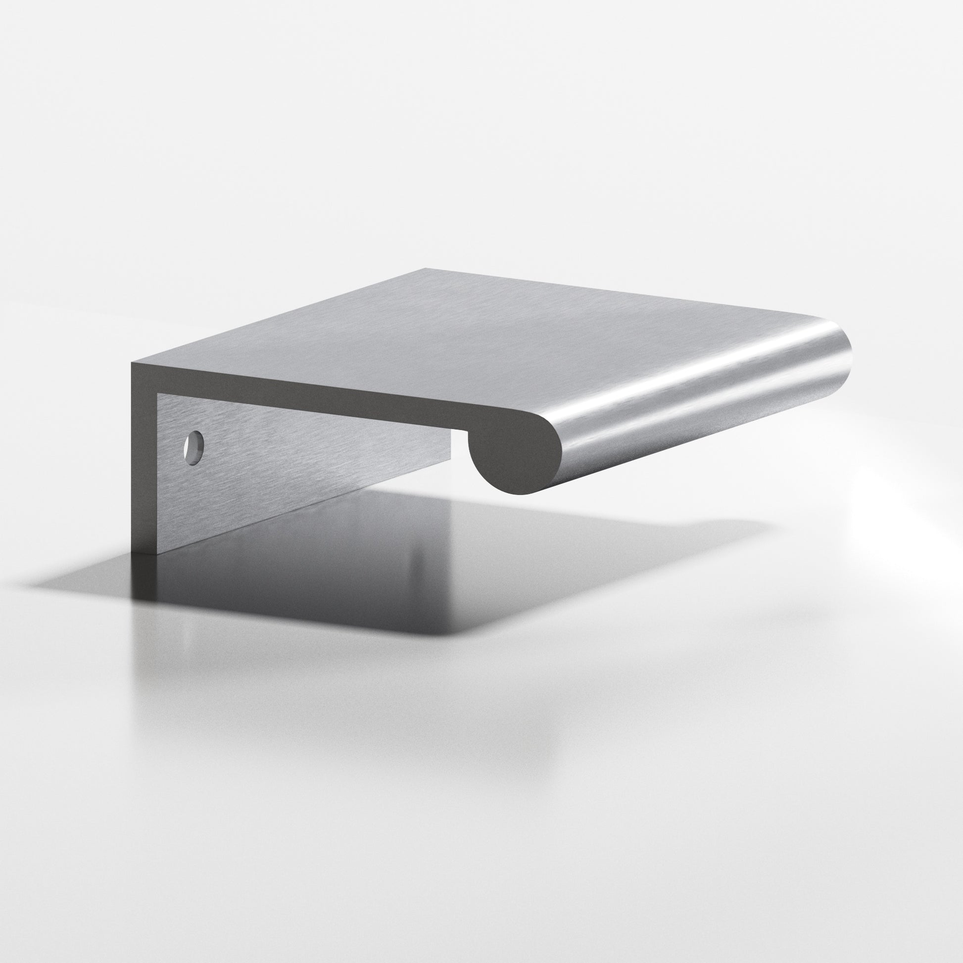 Colonial Bronze Series 700 10" Edge Pull With Fully-Rounded Lip Matte Satin Chrome / 10"