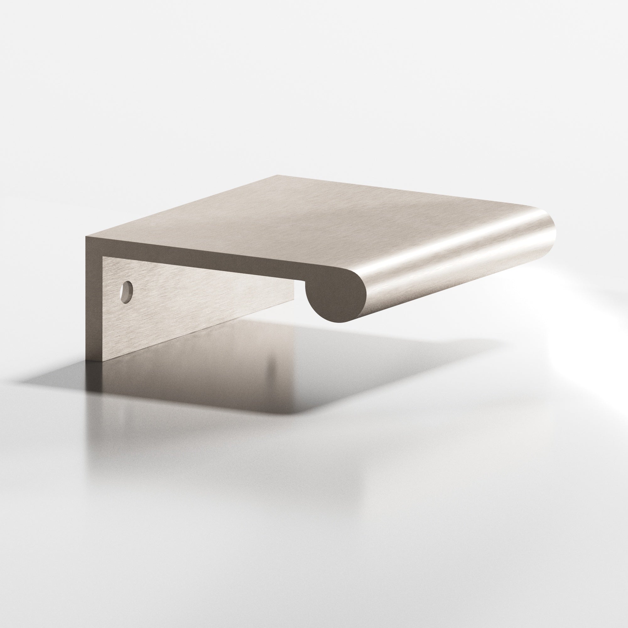 Colonial Bronze Series 700 12" Edge Pull With Fully-Rounded Lip Matte Satin Nickel / 12"