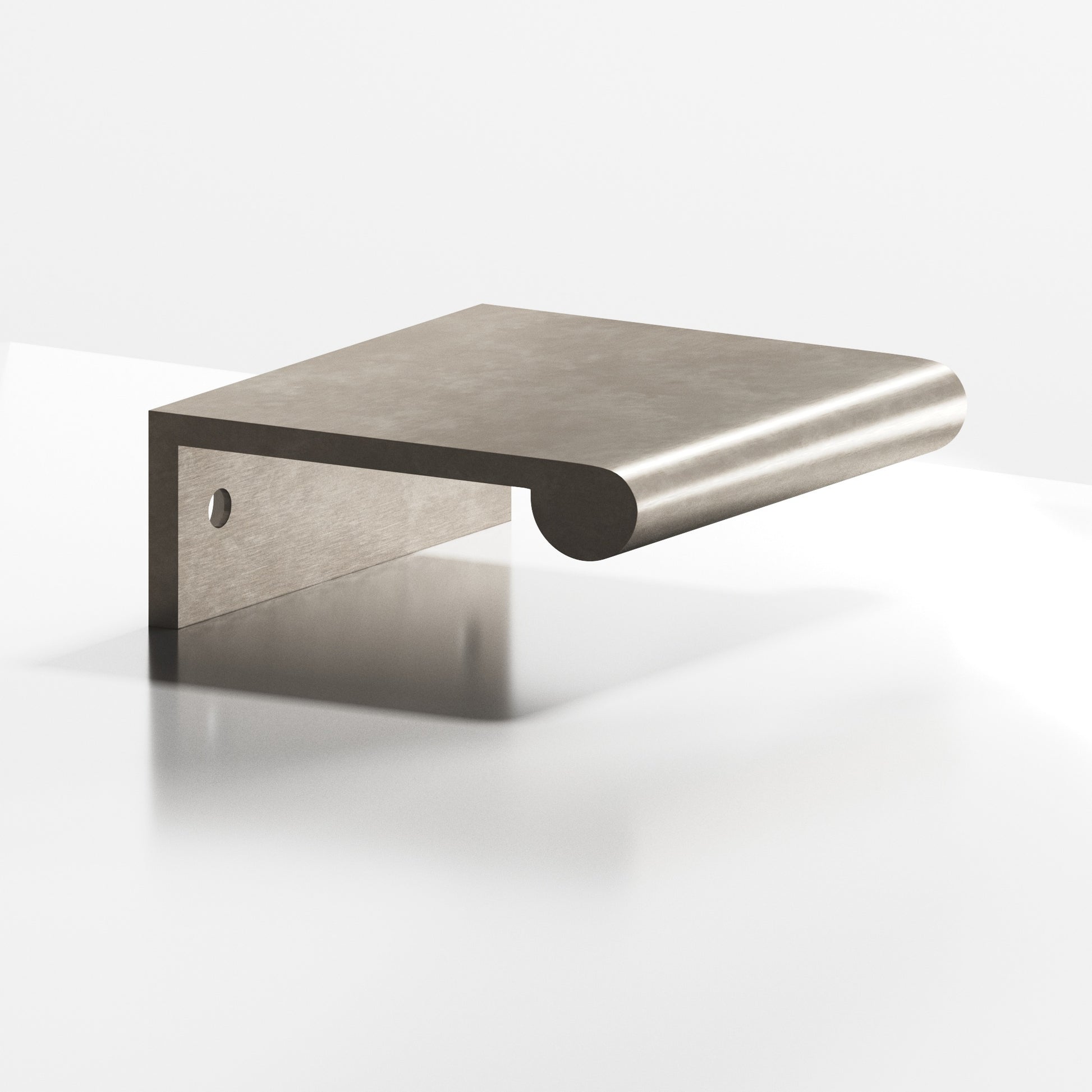 Colonial Bronze Series 700 12" Edge Pull With Fully-Rounded Lip Matte Pewter / 12"