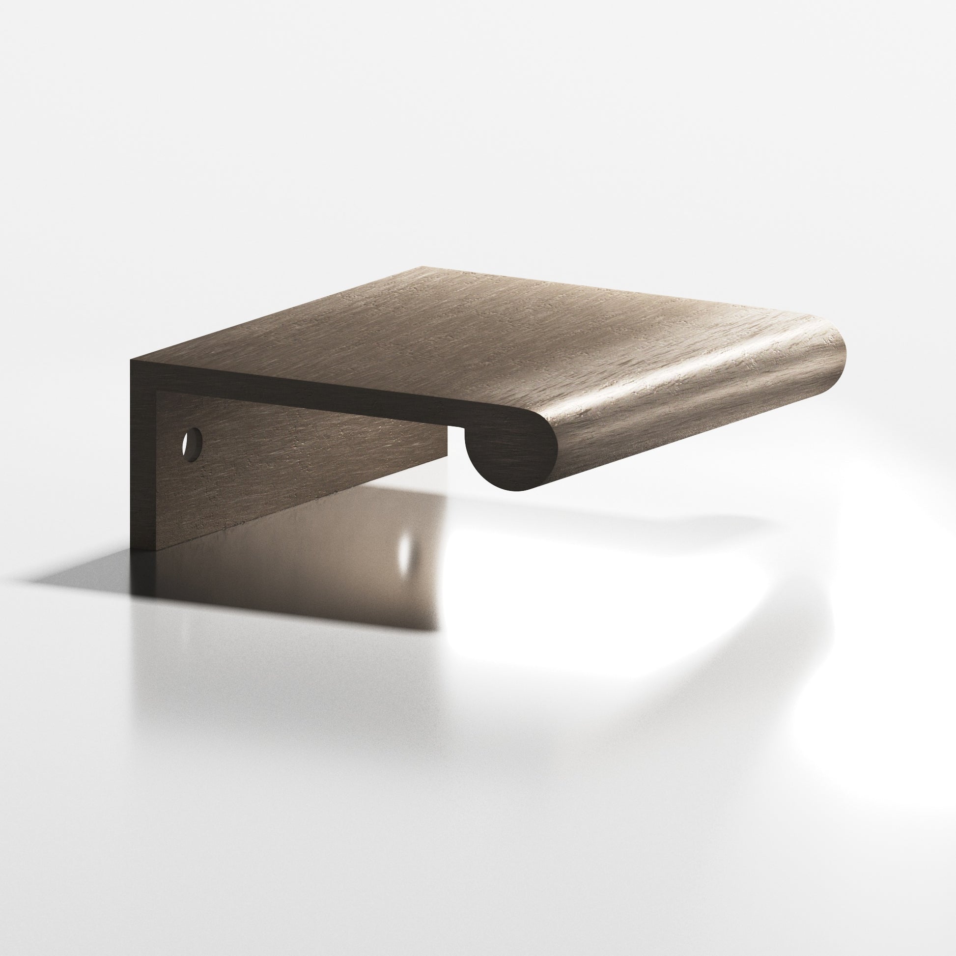 Colonial Bronze Series 700 4" Edge Pull With Fully-Rounded Lip Distressed Pewter / 4"