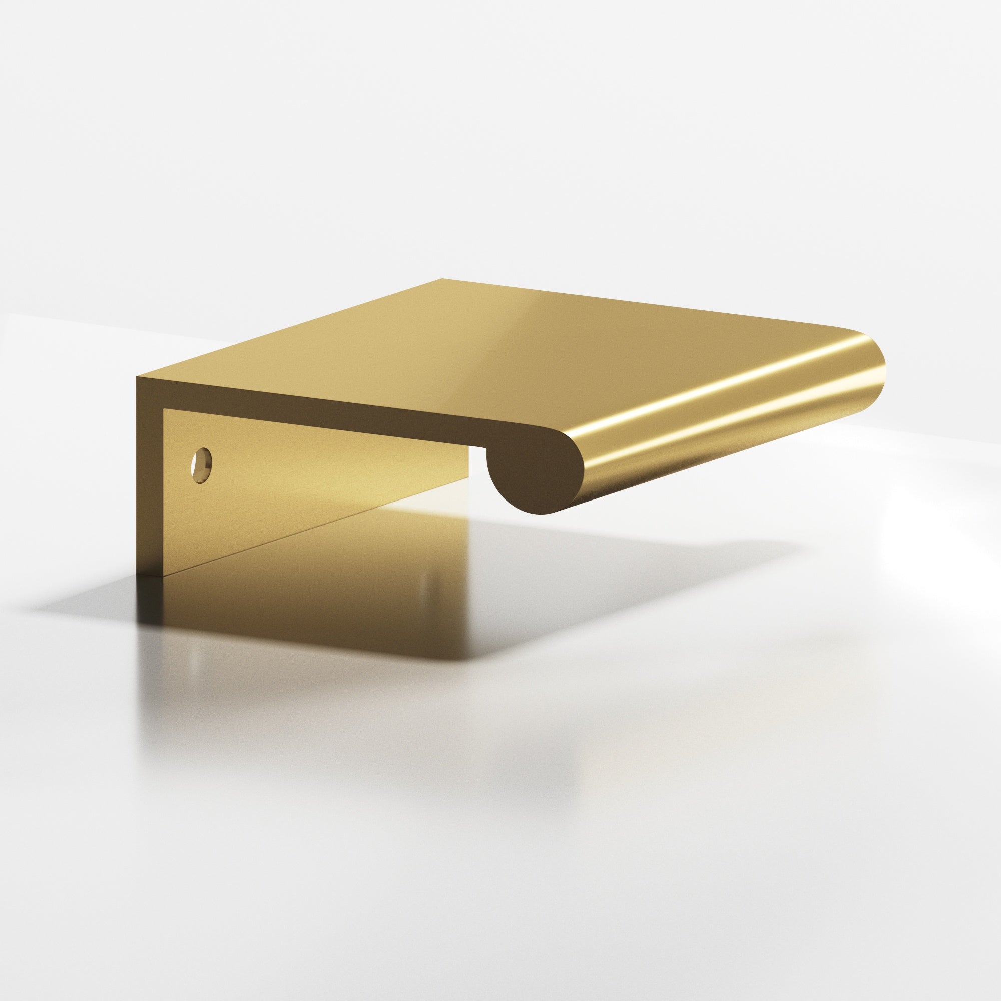 Colonial Bronze Series 700 28" Edge Pull With Fully-Rounded Lip Unlacquered Satin Brass / 28"