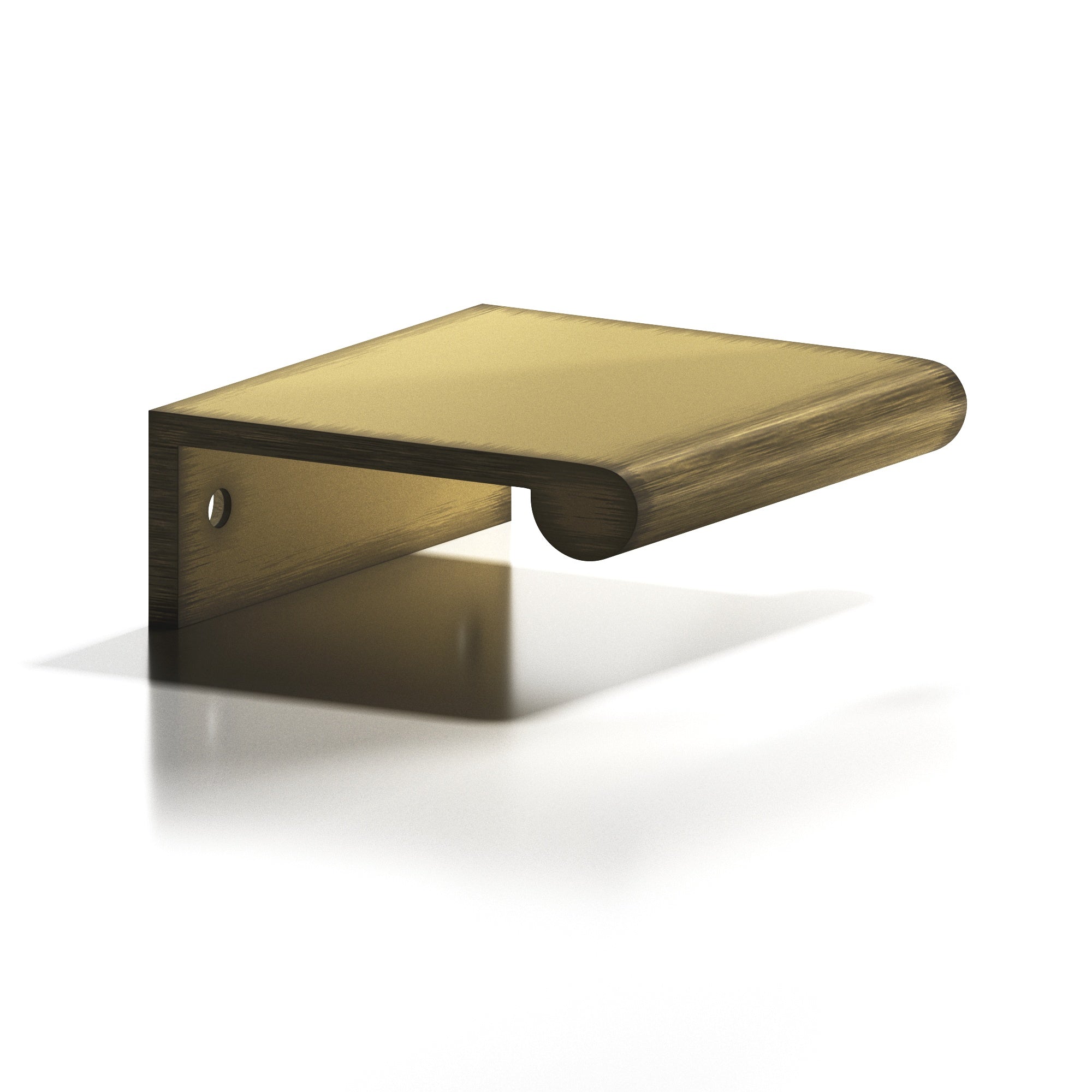 Colonial Bronze Series 700 12" Edge Pull With Fully-Rounded Lip Matte Antique Satin Brass / 12"