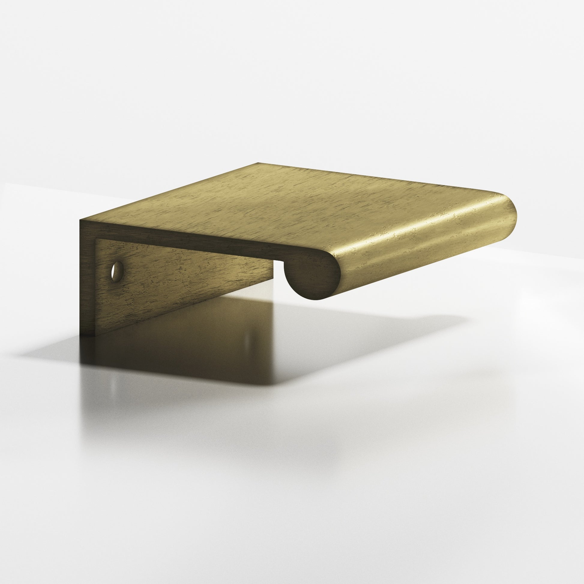 Colonial Bronze Series 700 16" Edge Pull With Fully-Rounded Lip Distressed Antique Brass / 16"