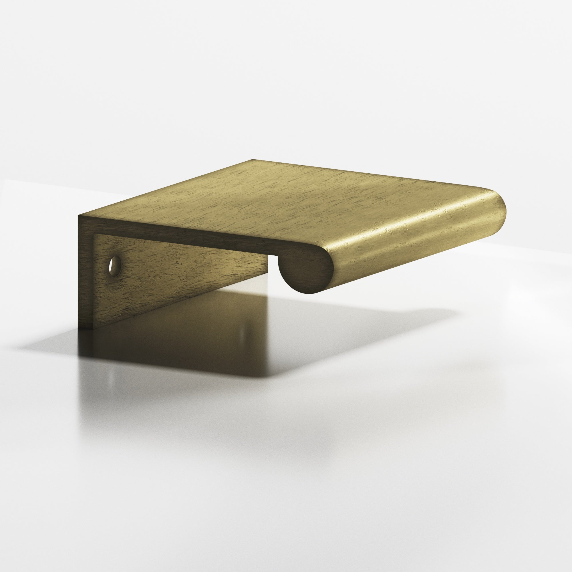 Colonial Bronze Series 700 2" Edge Pull With Fully-Rounded Lip Distressed Antique Brass / 2"