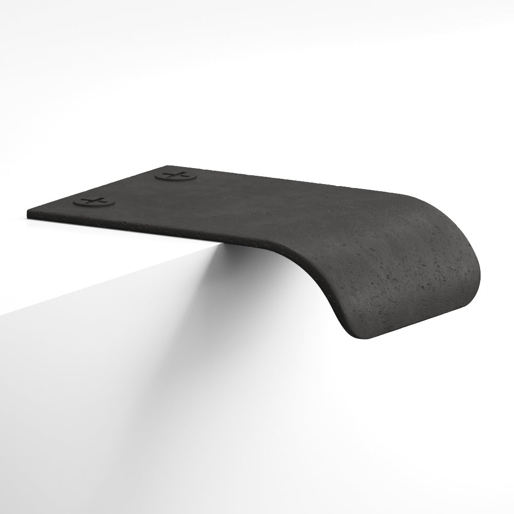 Colonial Bronze Series 706 2.5" Edge Pull With Angled Lip And Exposed Finished Screws Distressed Satin Black / 2.5"