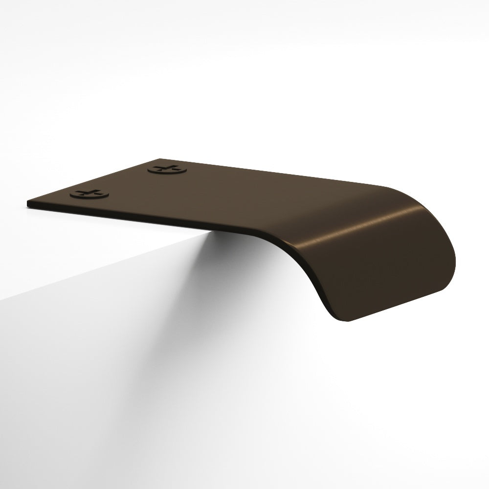 Colonial Bronze Series 706 1.5" Edge Pull With Angled Lip And Exposed Finished Screws Oil Rubbed Bronze / 1.5"