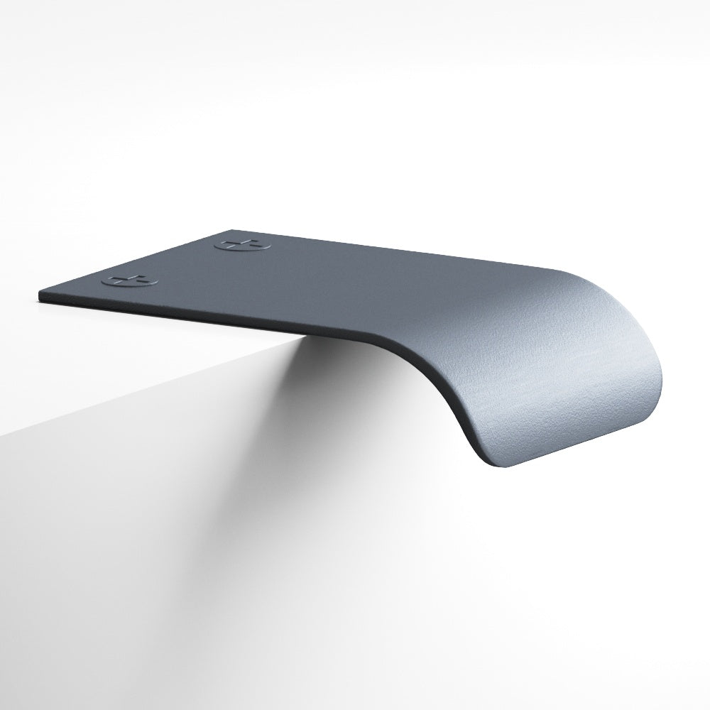 Colonial Bronze Series 706 1.5" Edge Pull With Angled Lip And Exposed Finished Screws Frost Chrome™ / 1.5"