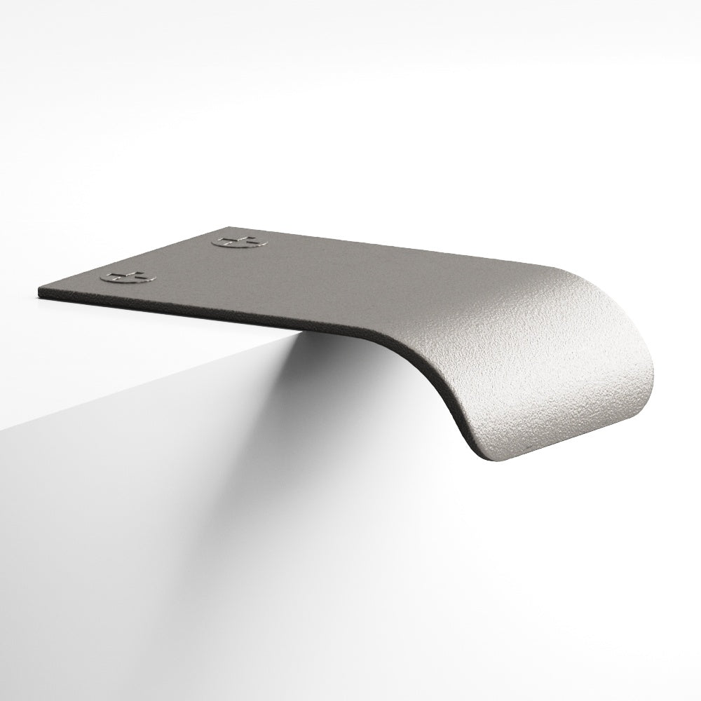Colonial Bronze Series 706 2.5" Edge Pull With Angled Lip And Exposed Finished Screws Frost Nickel™ / 2.5"