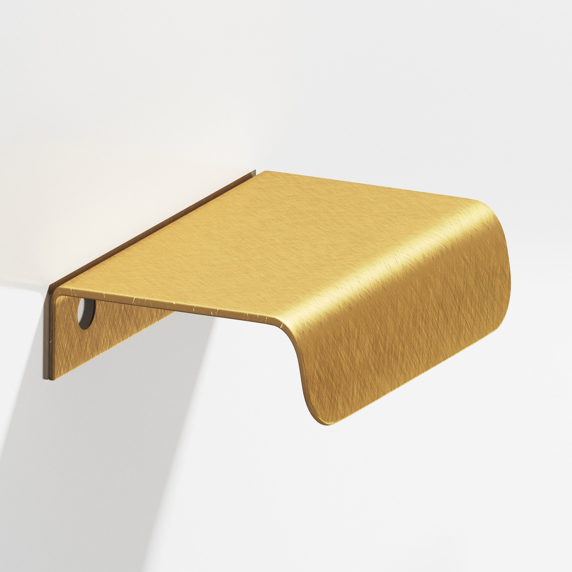 Colonial Bronze Series 708 1.5" Edge Pull With Rounded Lip Weathered Brass / 1.5"