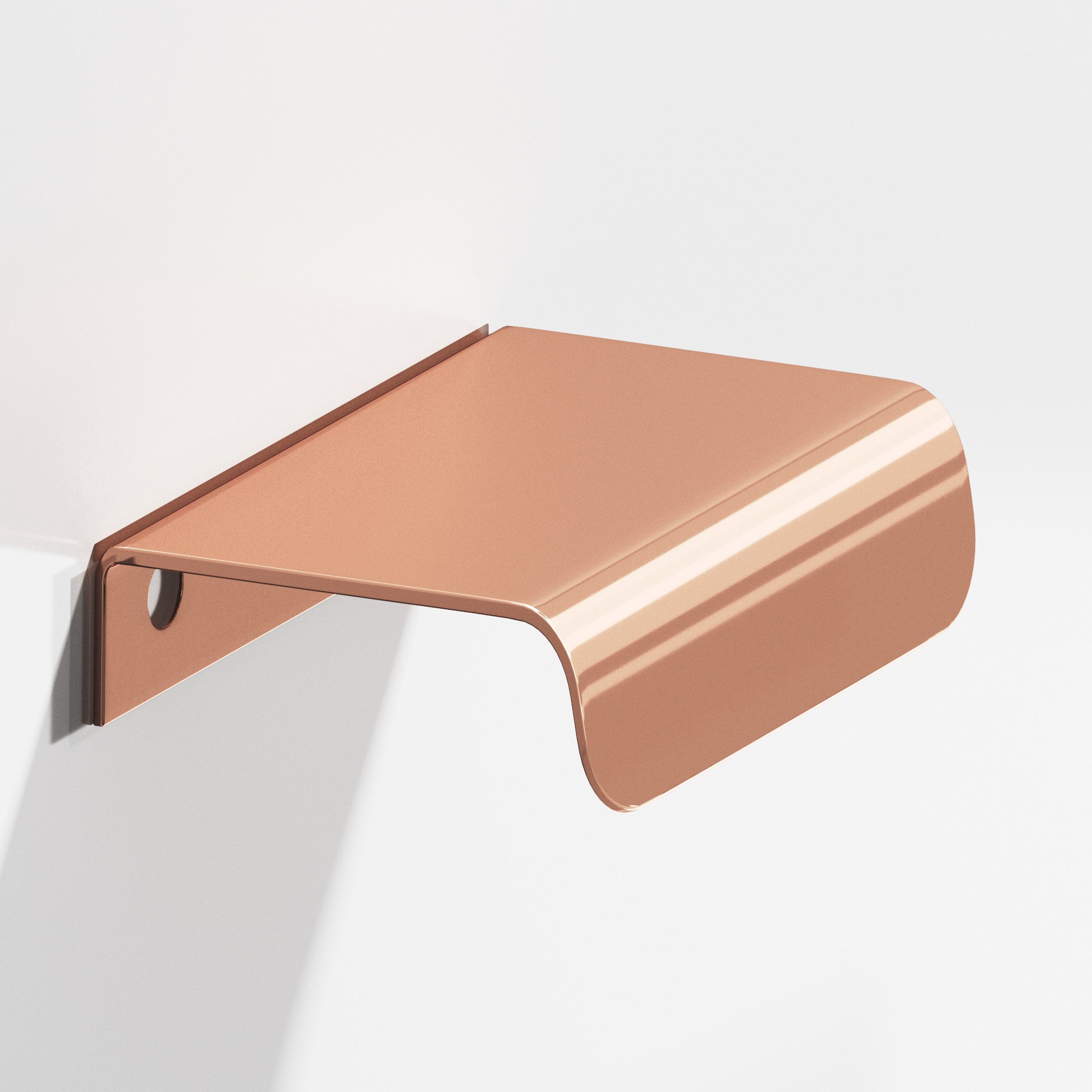 Colonial Bronze Series 708 1.5" Edge Pull With Rounded Lip Polished Copper / 1.5"