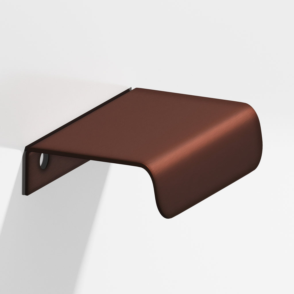 Colonial Bronze Series 708 1.5" Edge Pull With Rounded Lip Matte Antique Copper / 1.5"