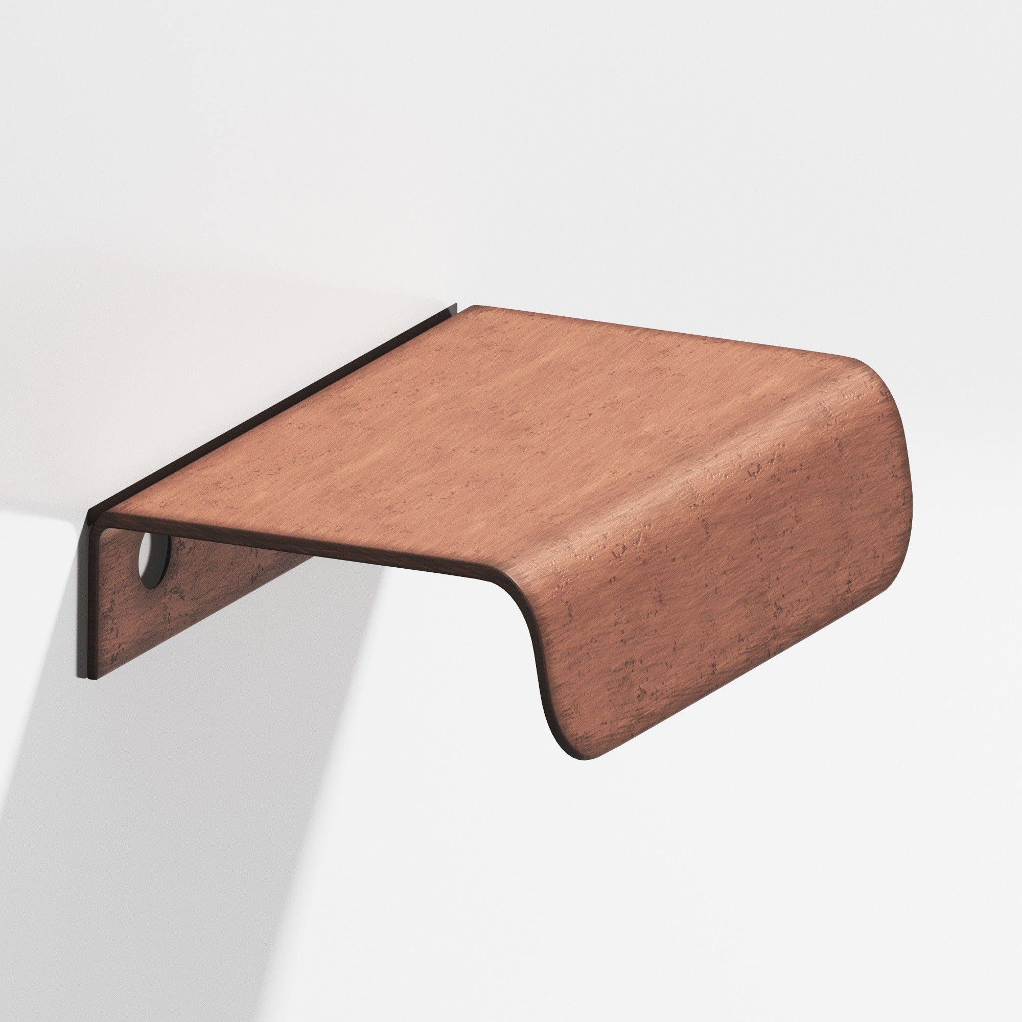 Colonial Bronze Series 708 1.5" Edge Pull With Rounded Lip Distressed Antique Copper / 1.5"