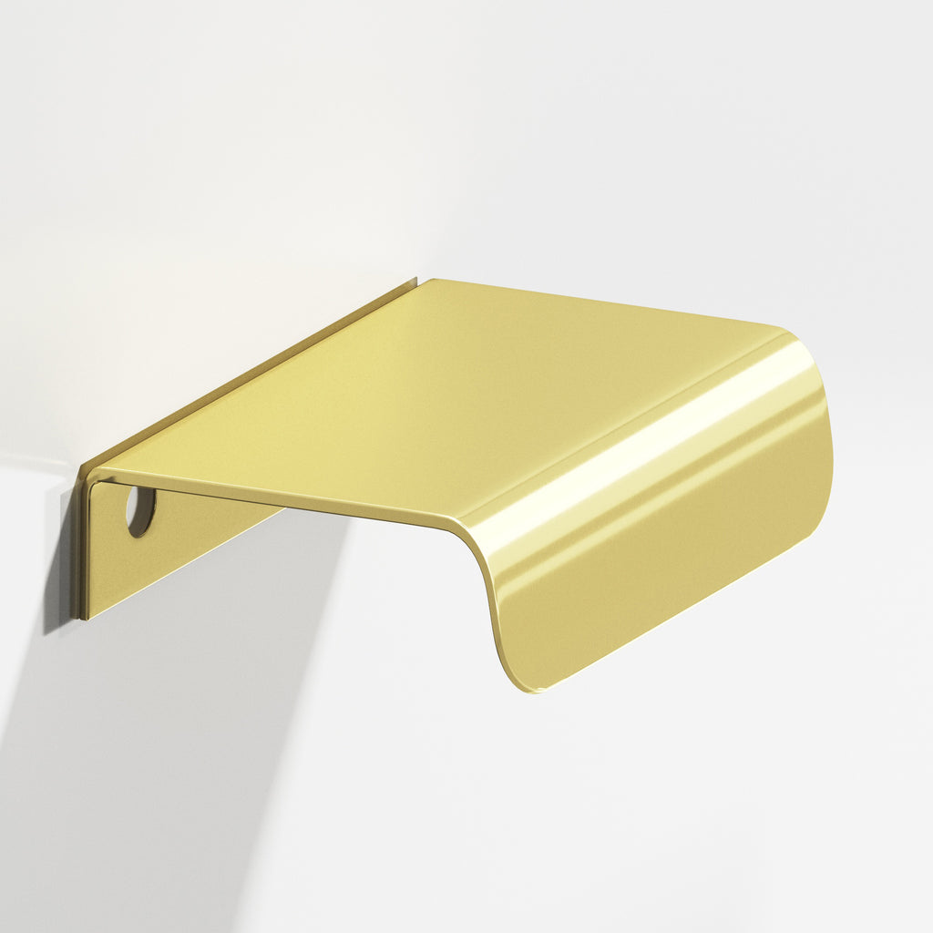 Colonial Bronze Series 708 1.5" Edge Pull With Rounded Lip Polished Brass / 1.5"