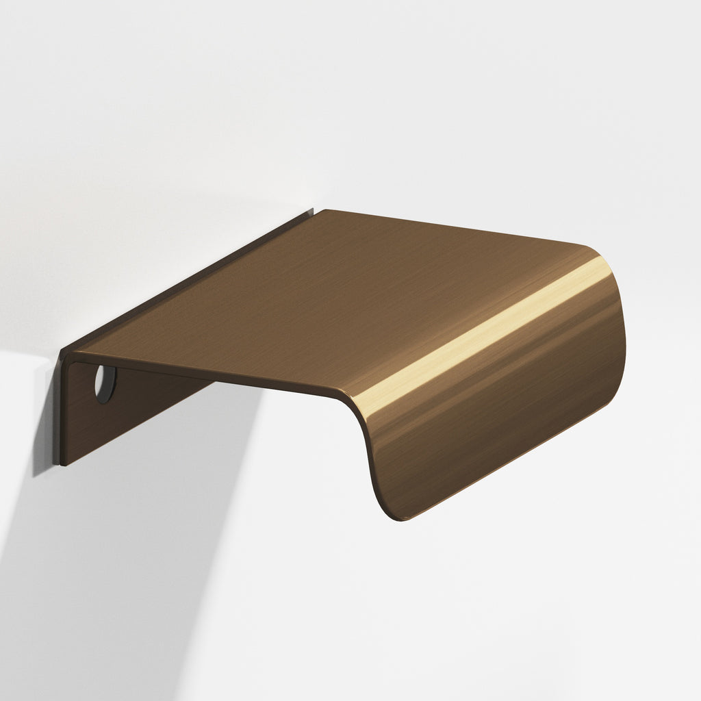 Colonial Bronze Series 708 1.5" Edge Pull With Rounded Lip Light Statuary Bronze / 1.5"