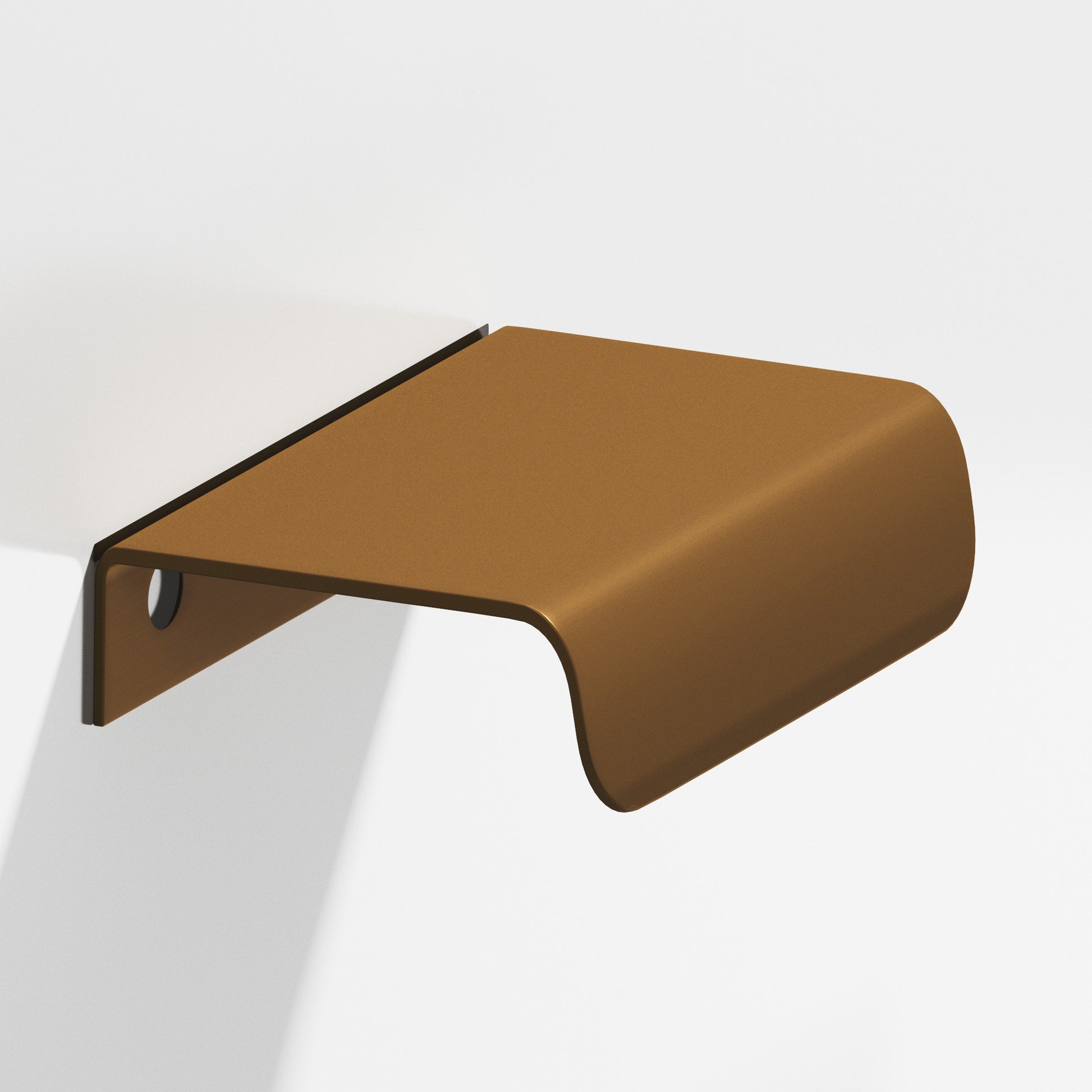 Colonial Bronze Series 708 2.5" Edge Pull With Rounded Lip Matte Light Statuary Bronze / 2.5"