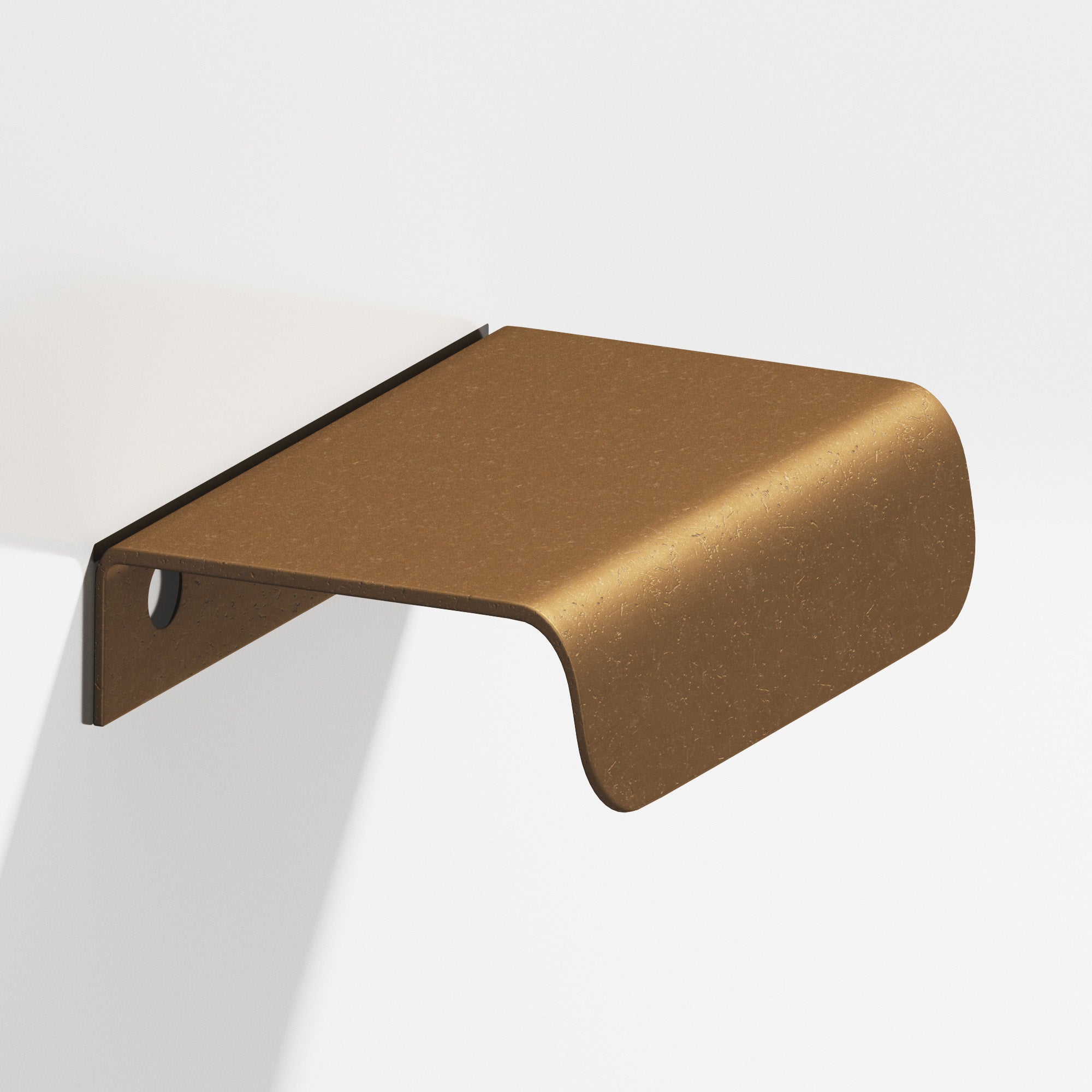 Colonial Bronze Series 708 2.5" Edge Pull With Rounded Lip Distressed Light Statuary Bronze / 2.5"