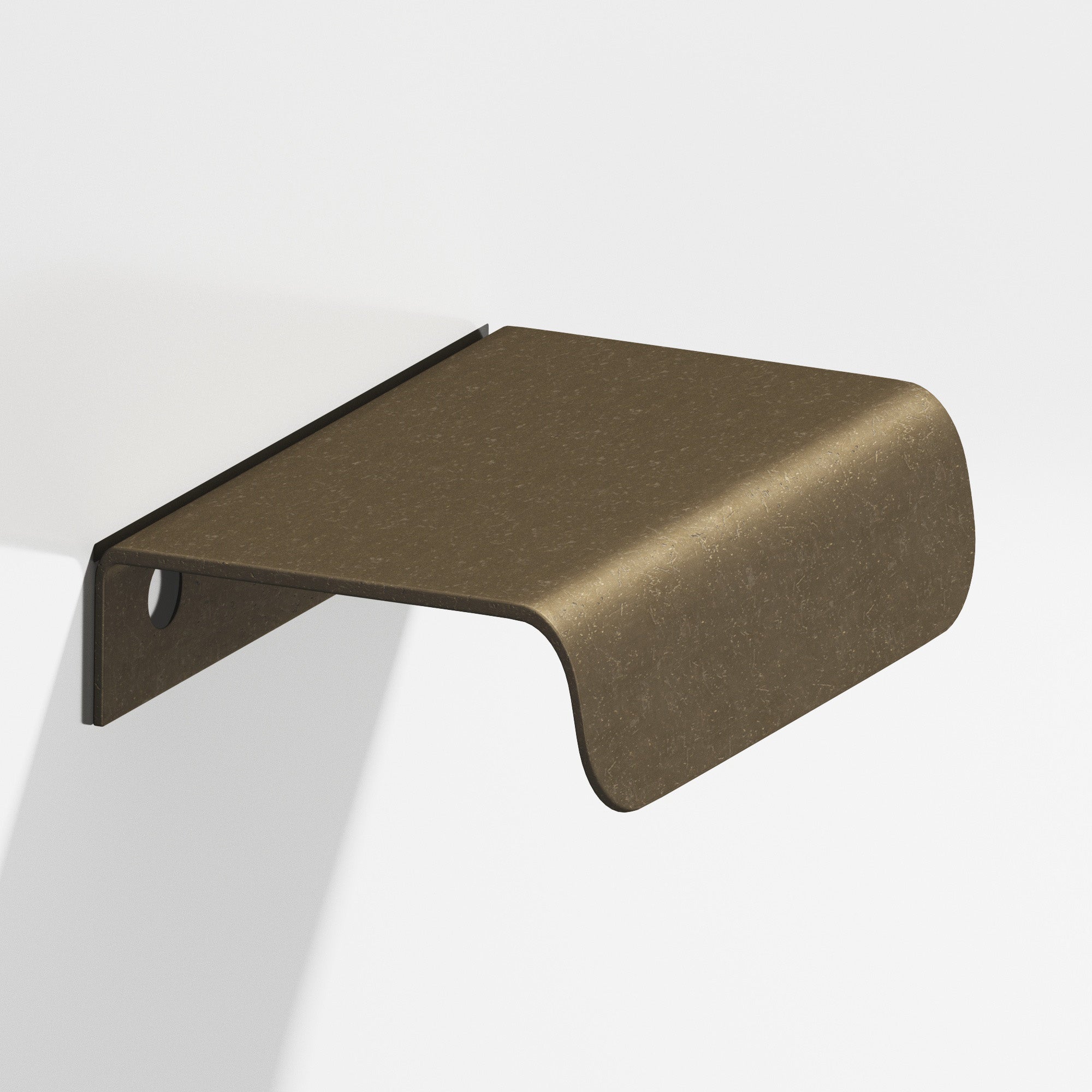 Colonial Bronze Series 708 1.5" Edge Pull With Rounded Lip Distressed Oil Rubbed Bronze / 1.5"