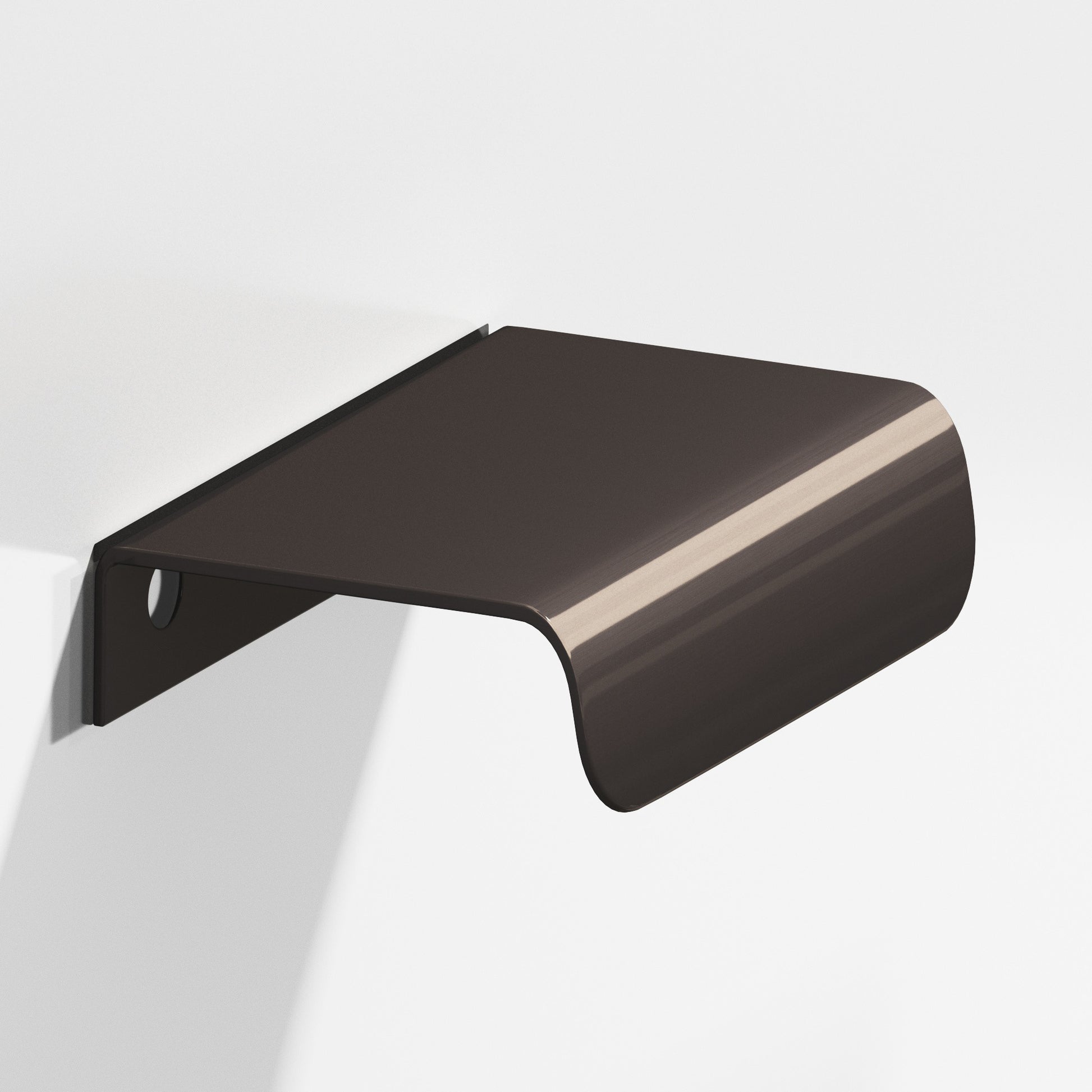 Colonial Bronze Series 708 1.5" Edge Pull With Rounded Lip Dark Statuary Bronze / 1.5"