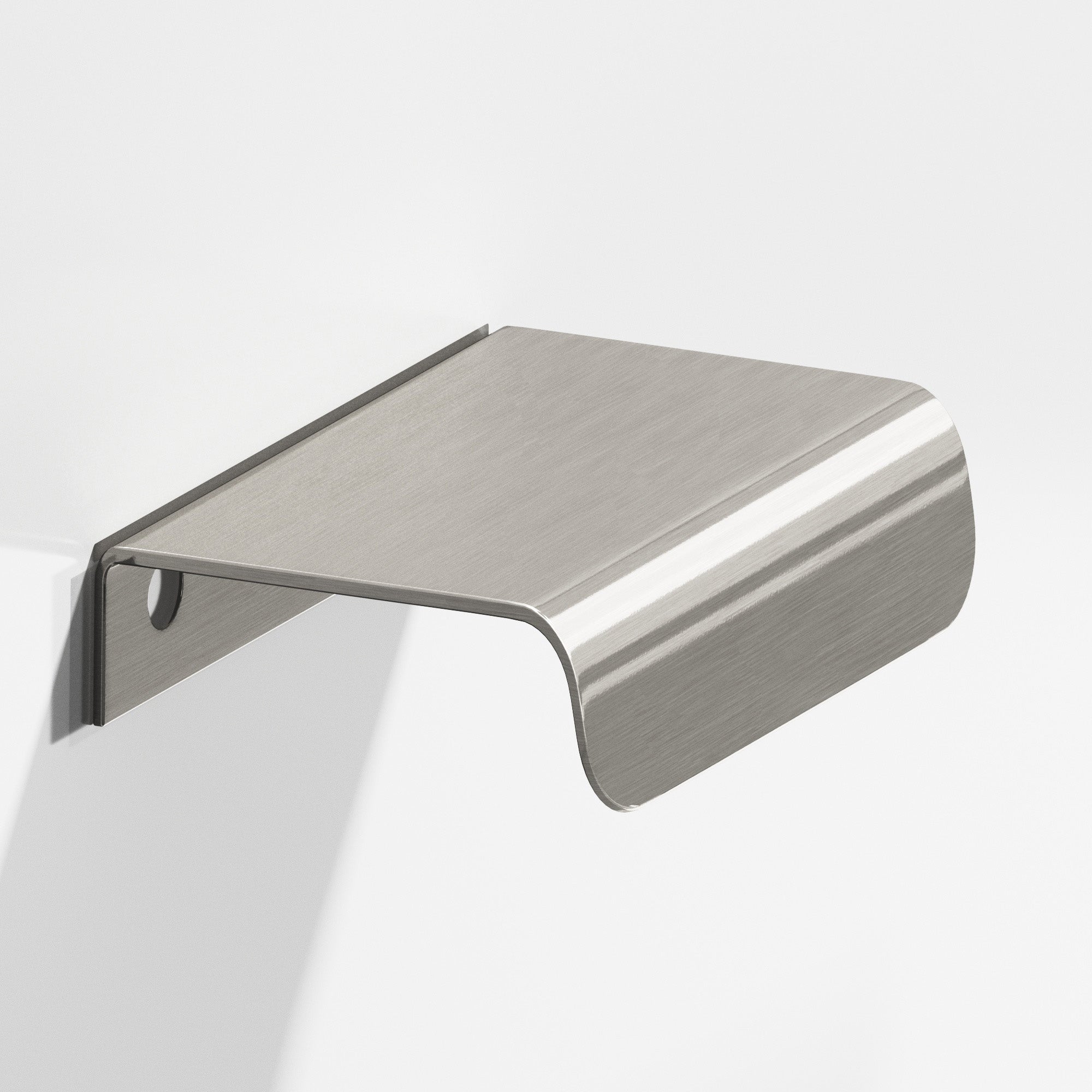 Colonial Bronze Series 708 1.5" Edge Pull With Rounded Lip Nickel Stainless / 1.5"