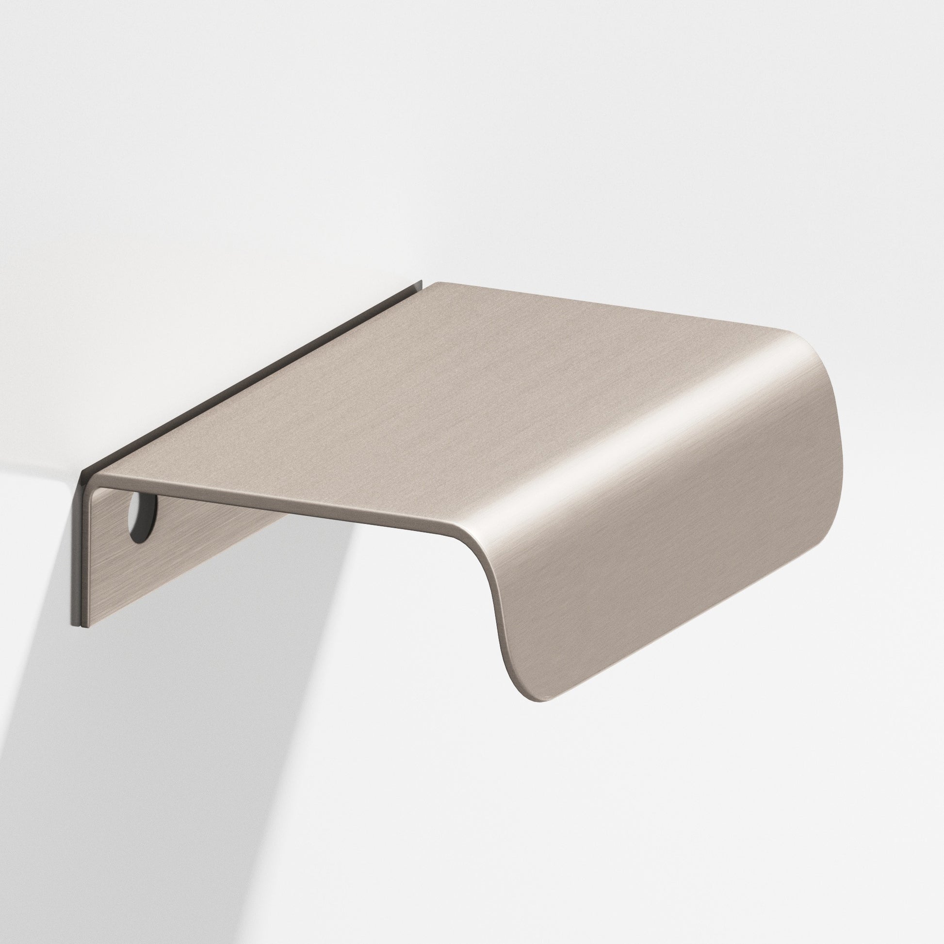 Colonial Bronze Series 708 1.5" Edge Pull With Rounded Lip Matte Satin Nickel / 1.5"