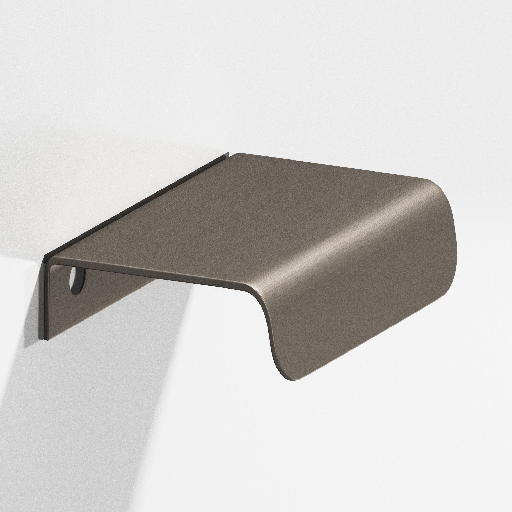 Colonial Bronze Series 708 1.5" Edge Pull With Rounded Lip Matte Pewter / 1.5"