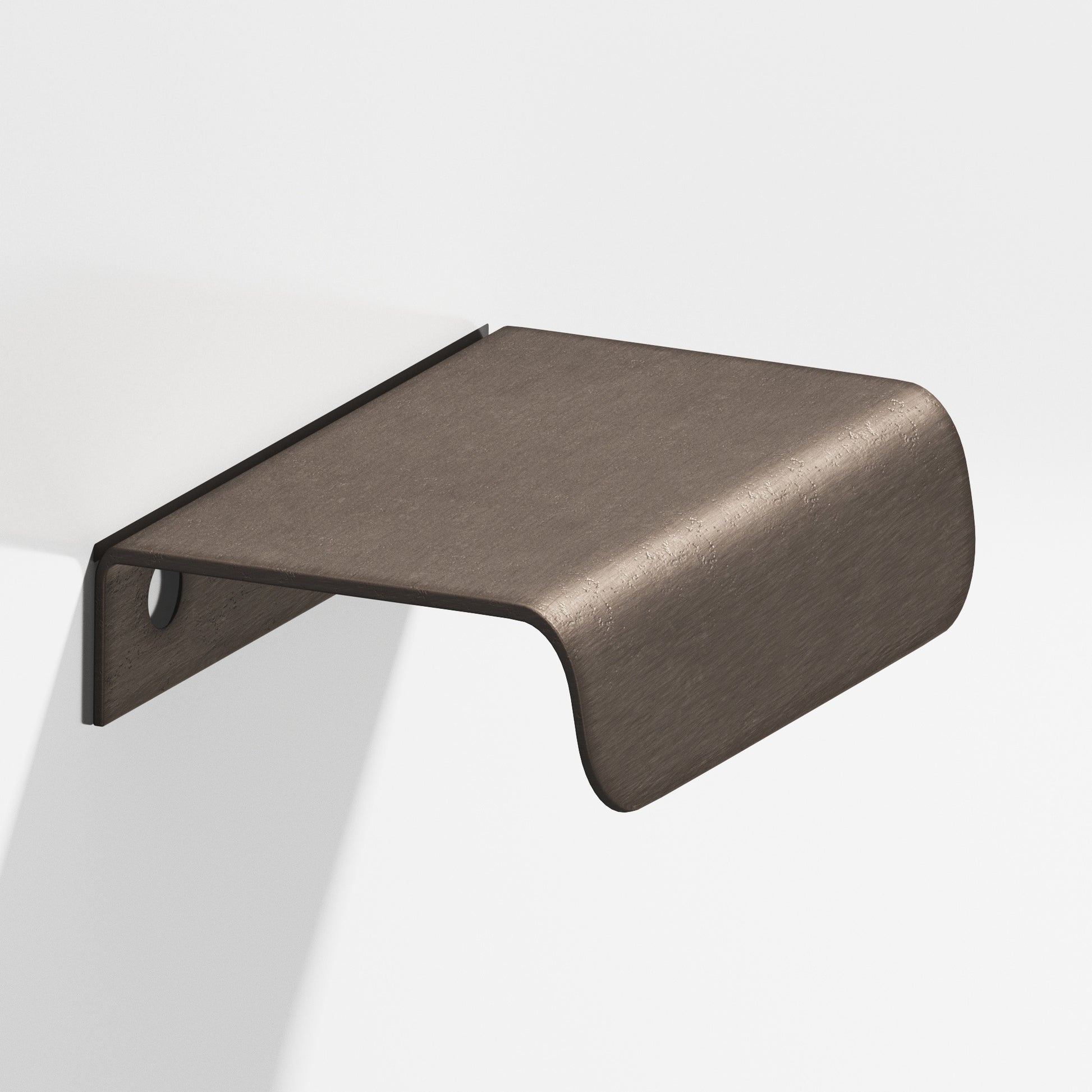 Colonial Bronze Series 708 1.5" Edge Pull With Rounded Lip Distressed Pewter / 1.5"