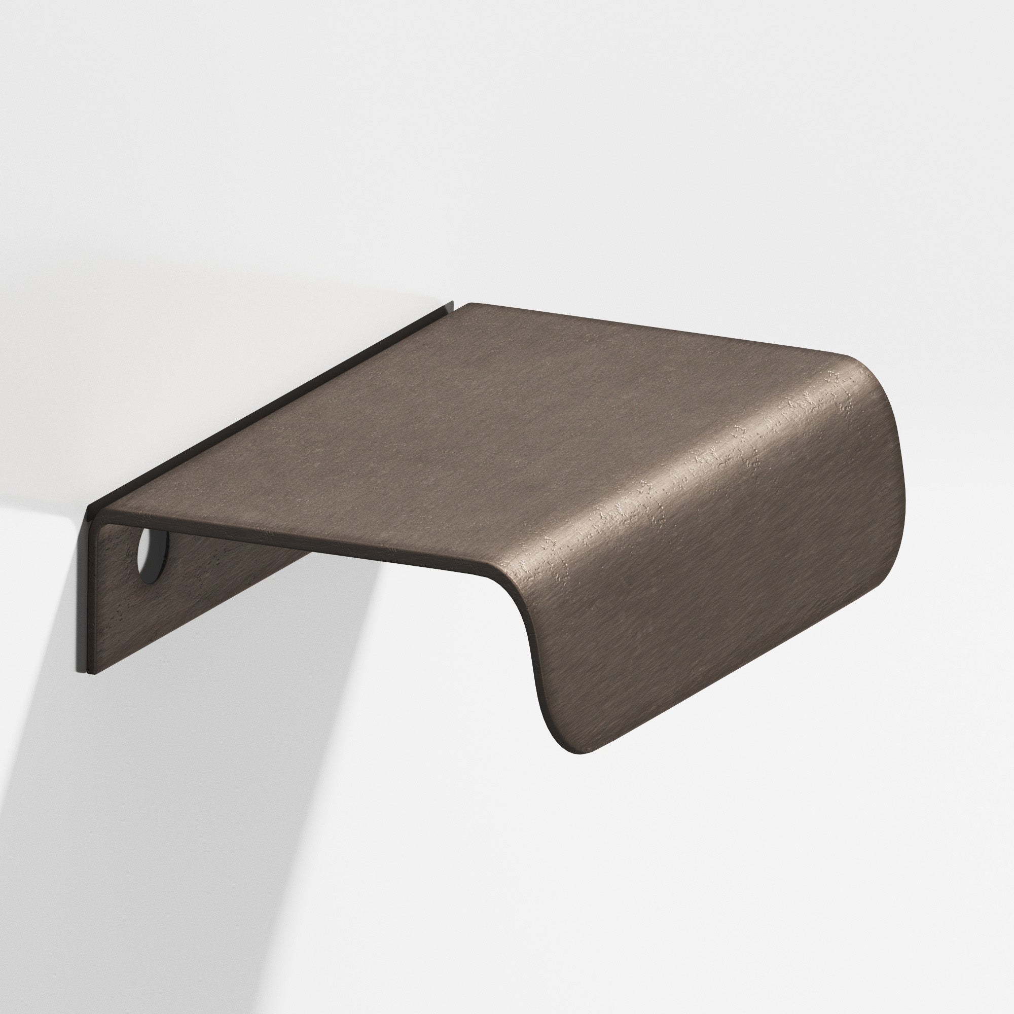 Colonial Bronze Series 708 1.5" Edge Pull With Rounded Lip Distressed Pewter / 1.5"