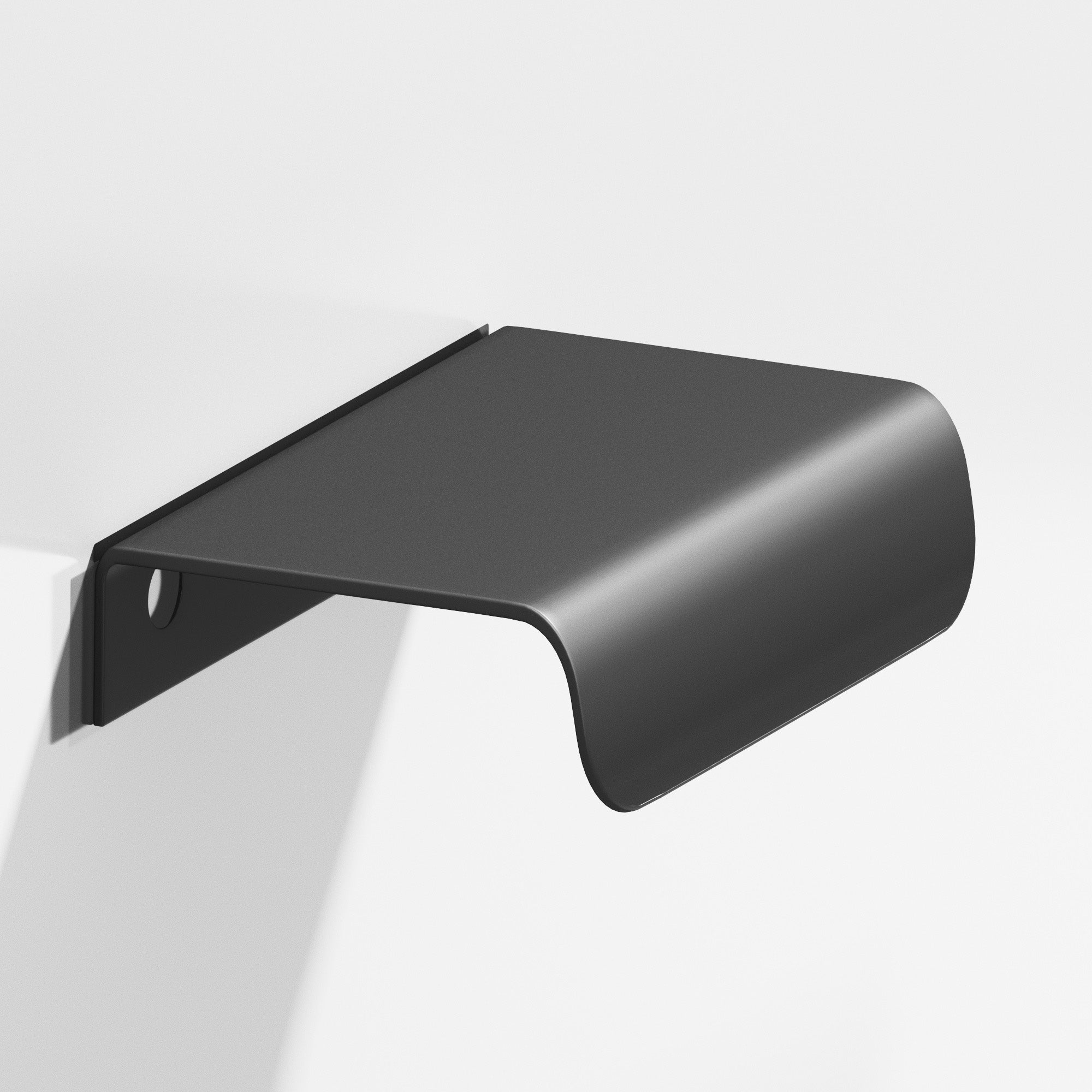 Colonial Bronze Series 708 2.5" Edge Pull With Rounded Lip Matte Graphite / 2.5"