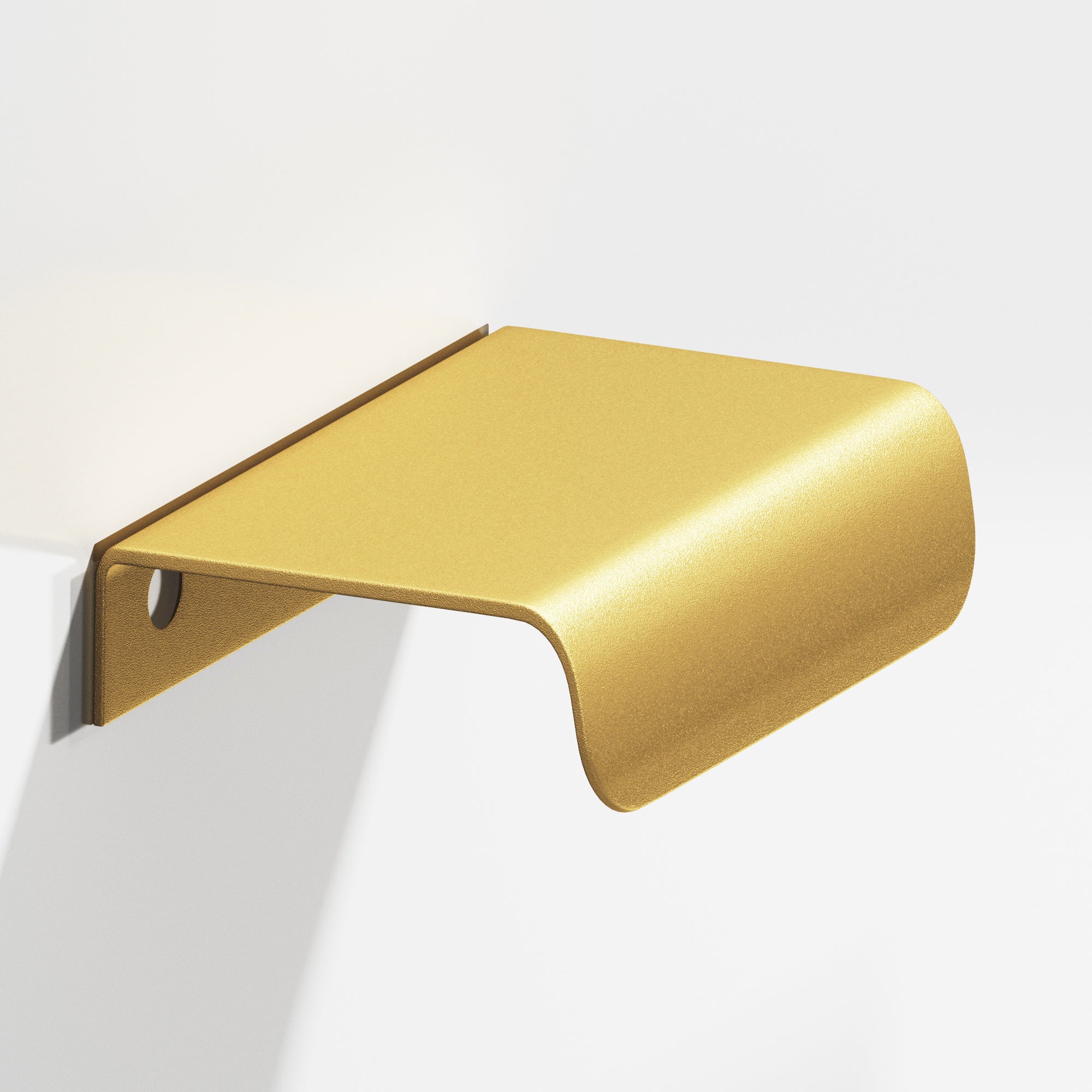 Colonial Bronze Series 708 2.5" Edge Pull With Rounded Lip Frost Brass™ / 2.5"