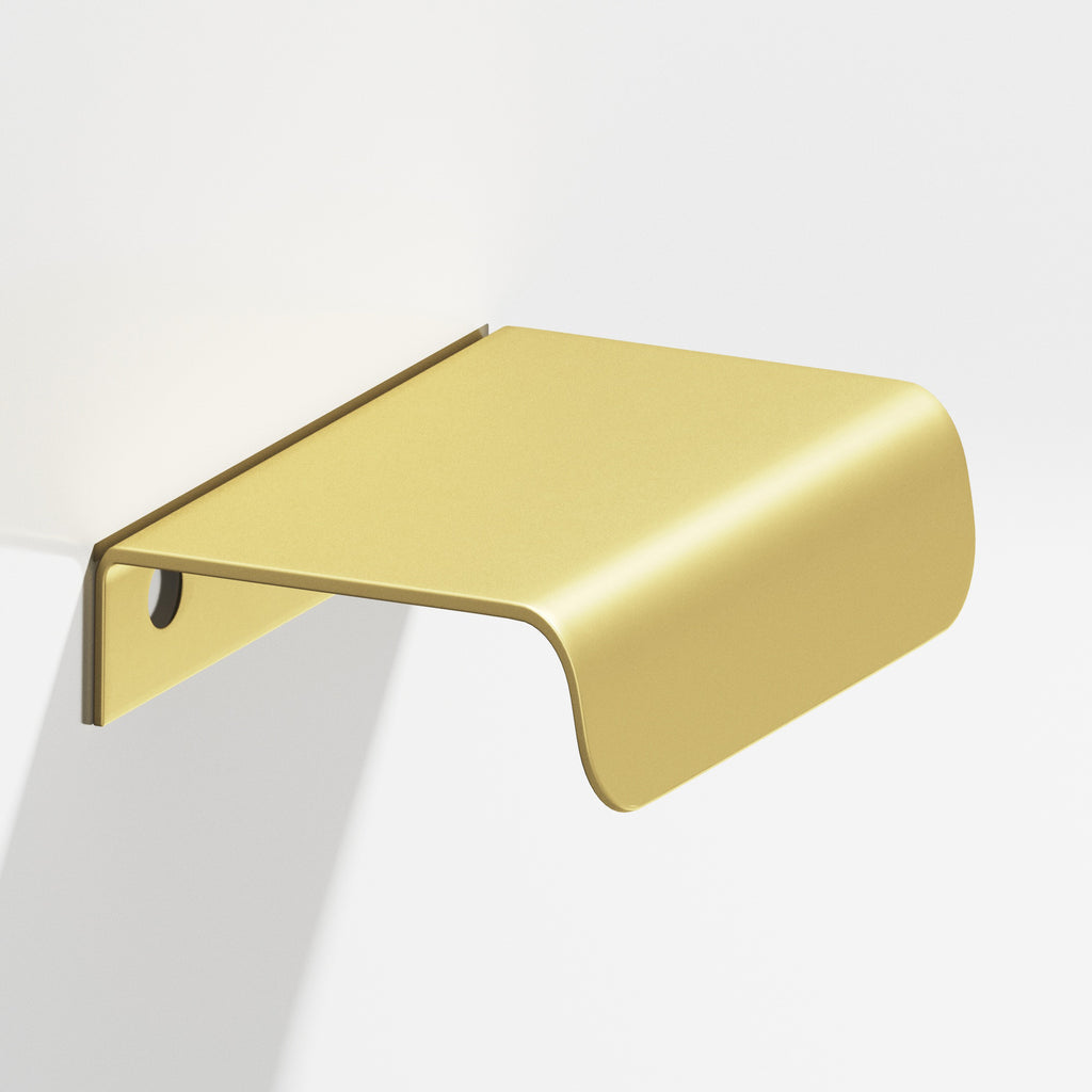 Colonial Bronze Series 708 1.5" Edge Pull With Rounded Lip Matte Satin Brass / 1.5"