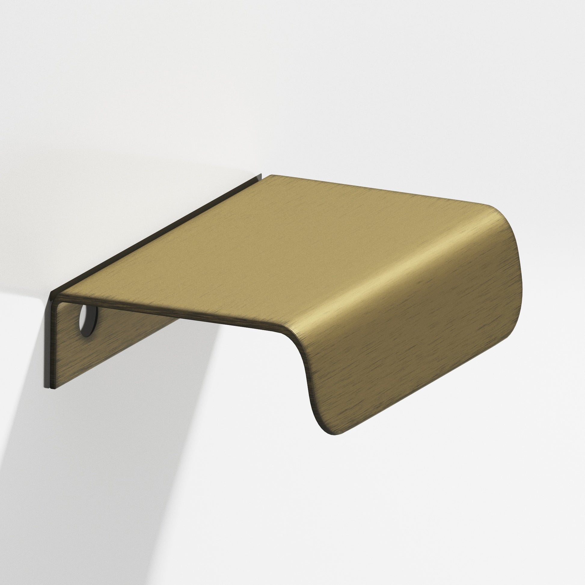 Colonial Bronze Series 708 1.5" Edge Pull With Rounded Lip Matte Antique Satin Brass / 1.5"