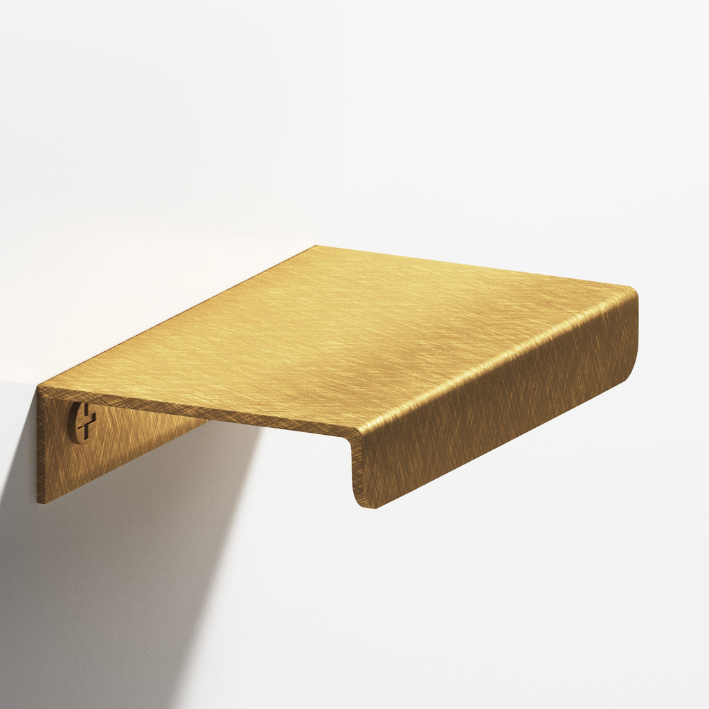Colonial Bronze Series 710 6" Edge Pull With Straight Lip Weathered Brass / 6"