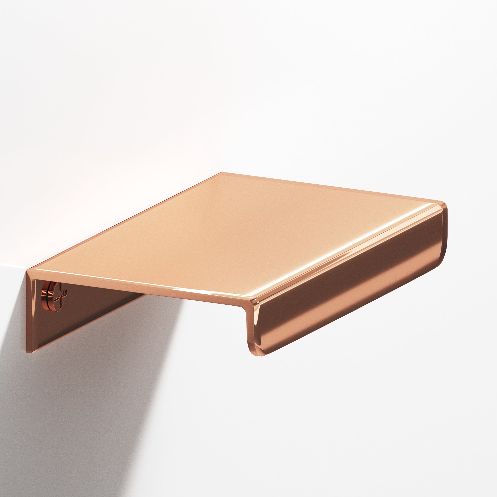 Colonial Bronze Series 710 5" Edge Pull With Straight Lip Polished Copper / 5"