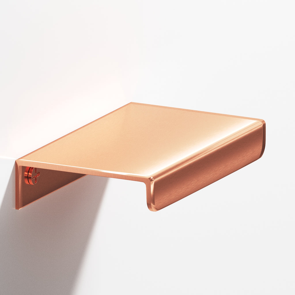 Colonial Bronze Series 710 4" Edge Pull With Straight Lip Satin Copper / 4"