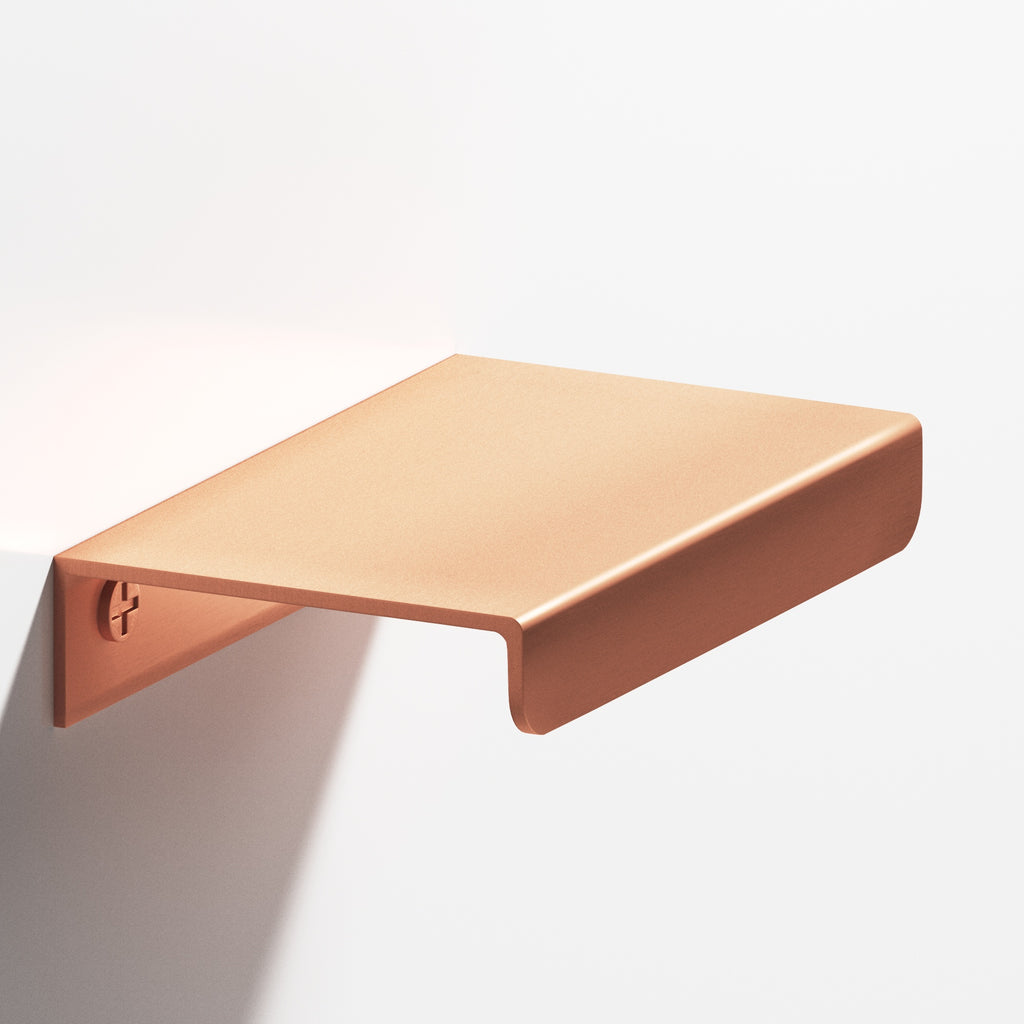Colonial Bronze Series 710 6" Edge Pull With Straight Lip Matte Satin Copper / 6"