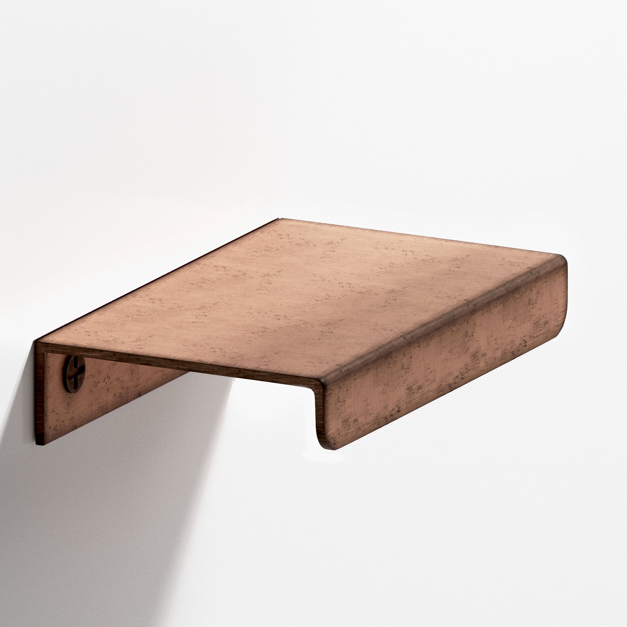 Colonial Bronze Series 710 6" Edge Pull With Straight Lip Distressed Antique Copper / 6"