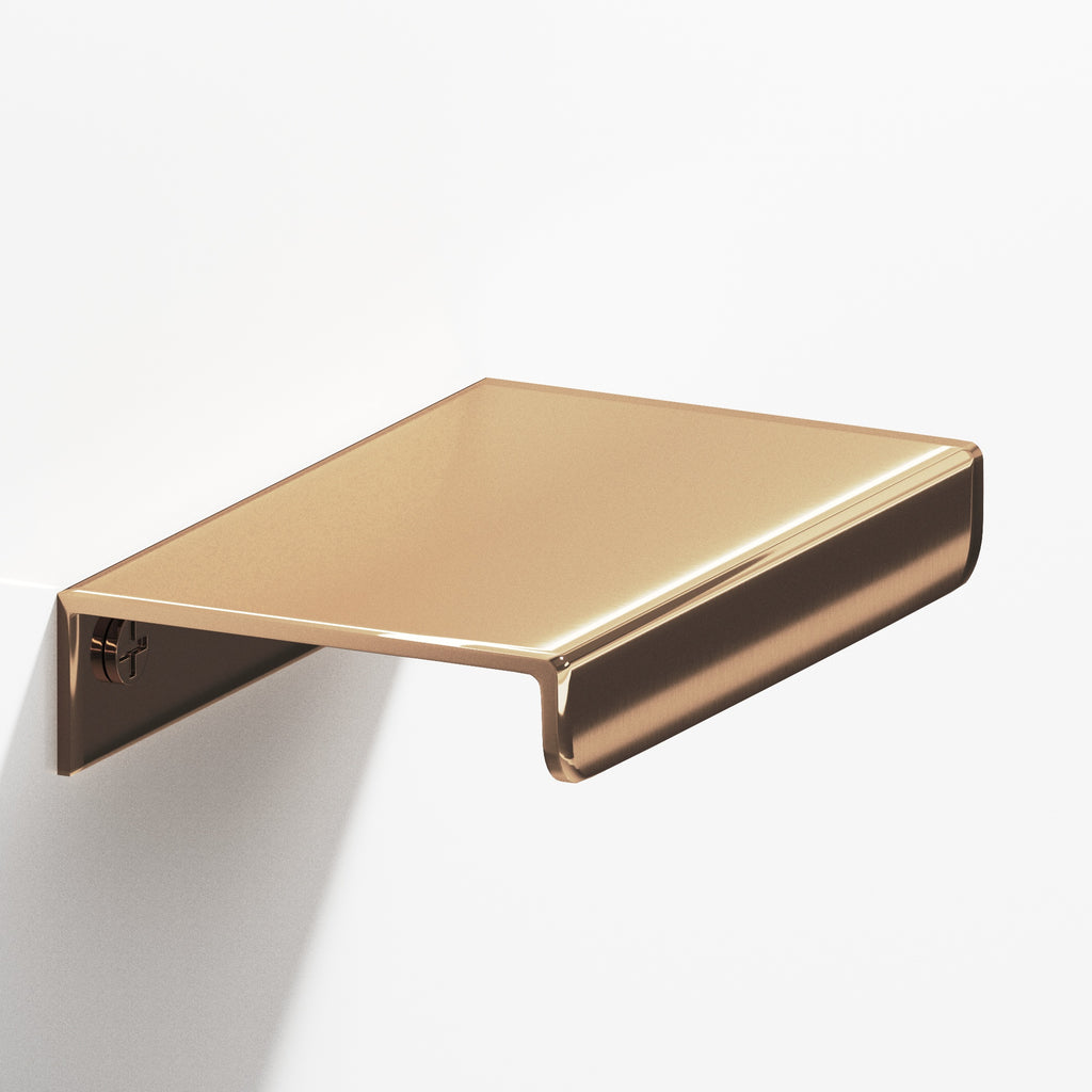 Colonial Bronze Series 710 4" Edge Pull With Straight Lip Polished Bronze / 4"