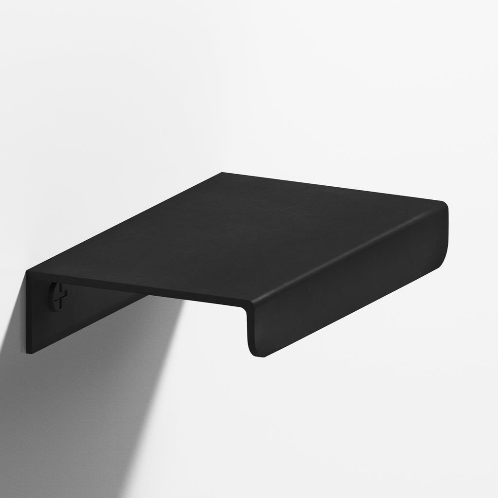 Colonial Bronze Series 710 6" Edge Pull With Straight Lip Matte Satin Black / 6"