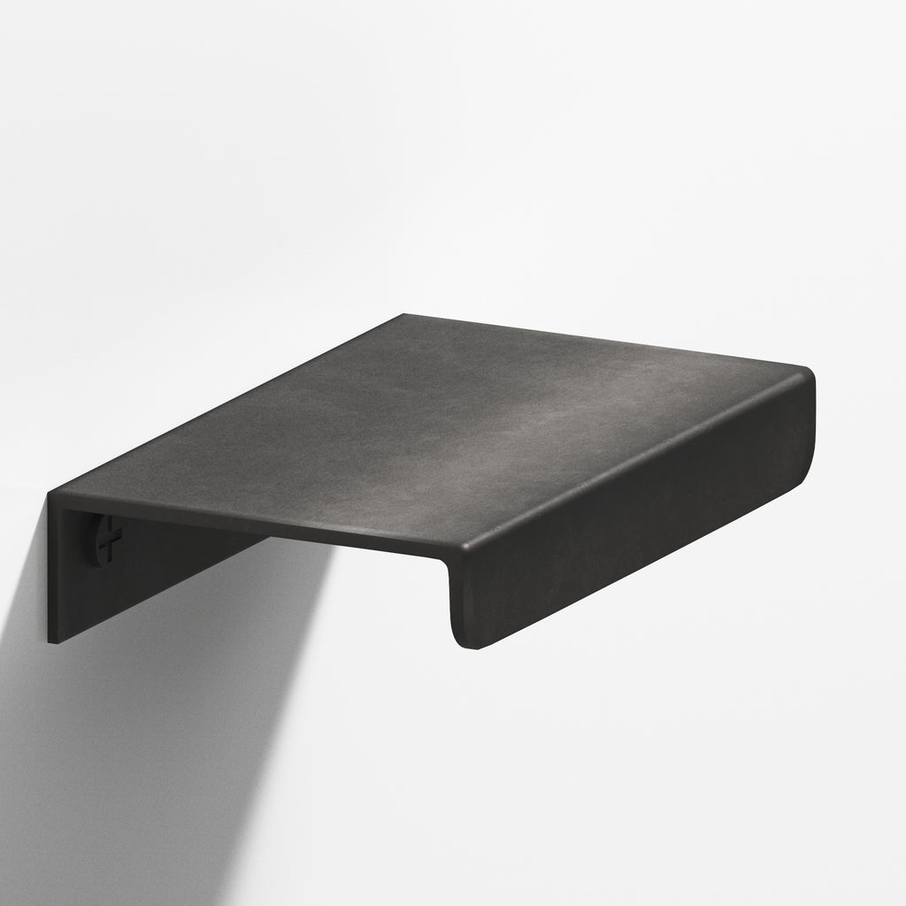 Colonial Bronze Series 710 6" Edge Pull With Straight Lip Distressed Satin Black / 6"