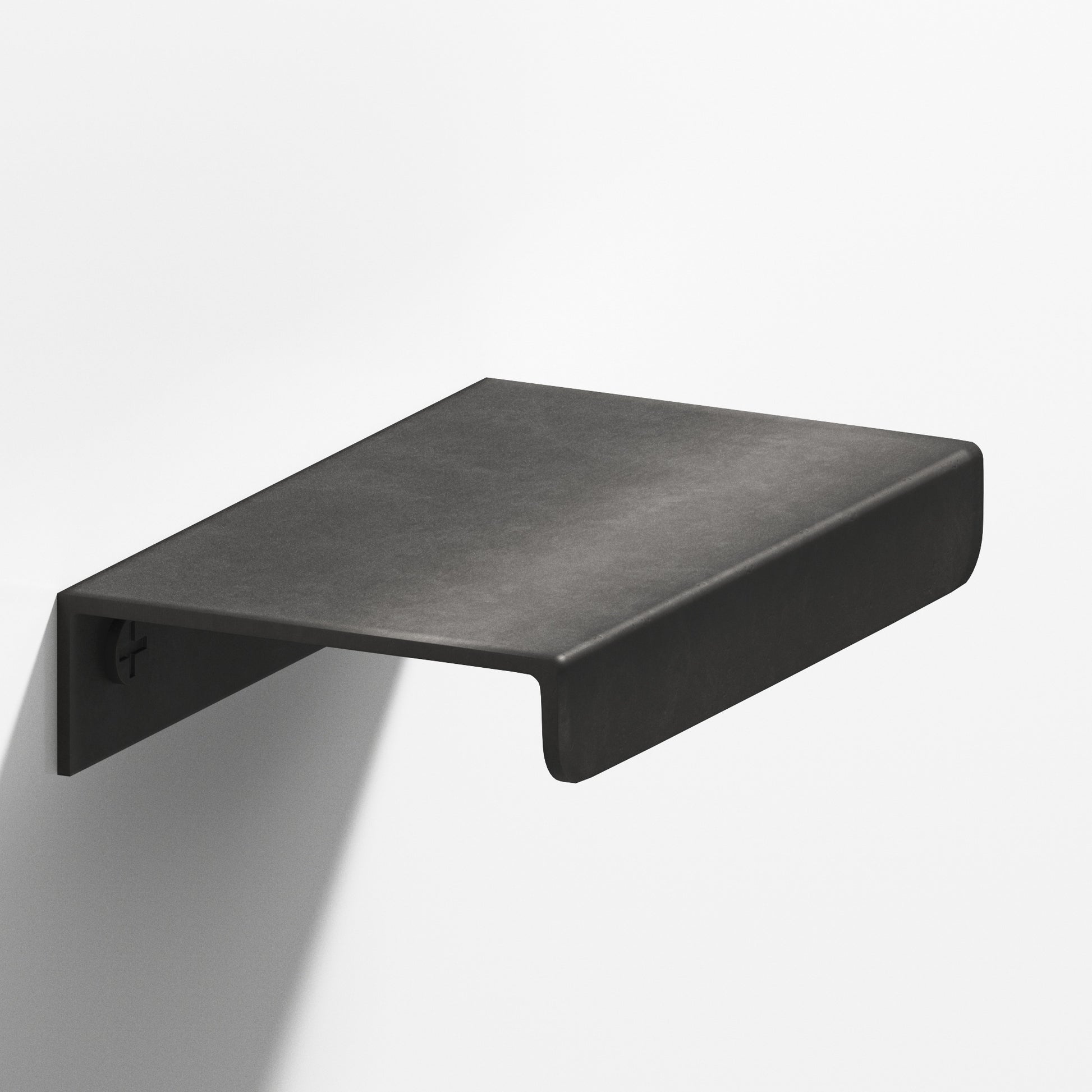 Colonial Bronze Series 710 8" Edge Pull With Straight Lip Distressed Satin Black / 8"