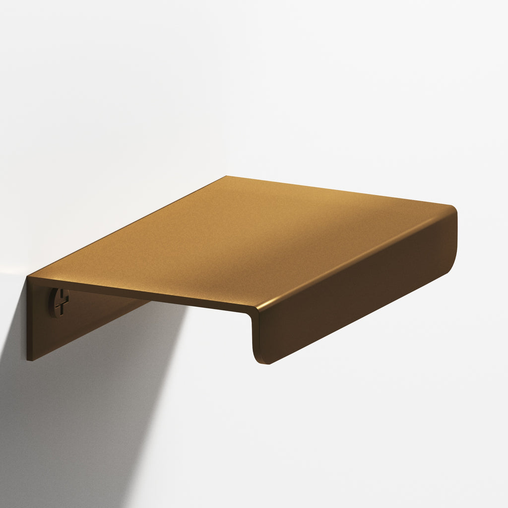 Colonial Bronze Series 710 4" Edge Pull With Straight Lip Matte Light Statuary Bronze / 4"