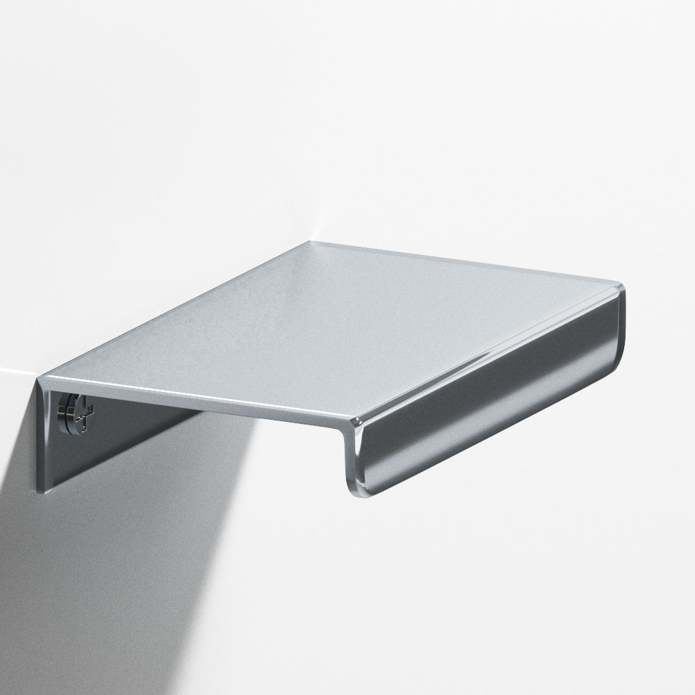 Colonial Bronze Series 710 10" Edge Pull With Straight Lip Polished Chrome / 10"